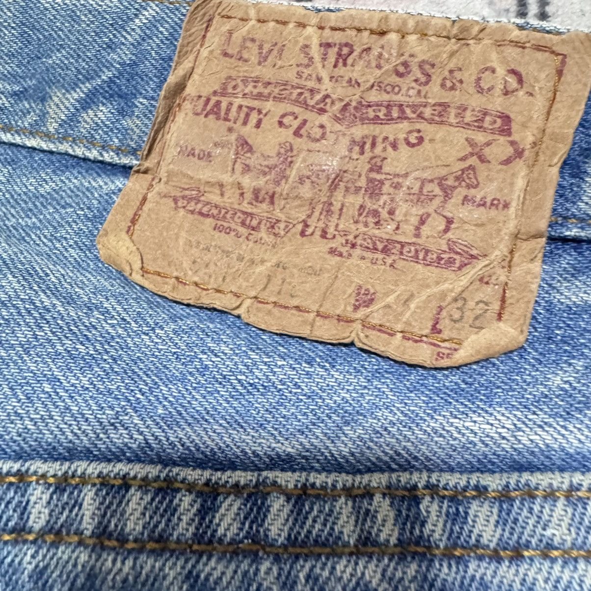 Levi's Vintage 80s Levis 501 Painter Jeans Helmut Lang Size US 33 - 21 Thumbnail
