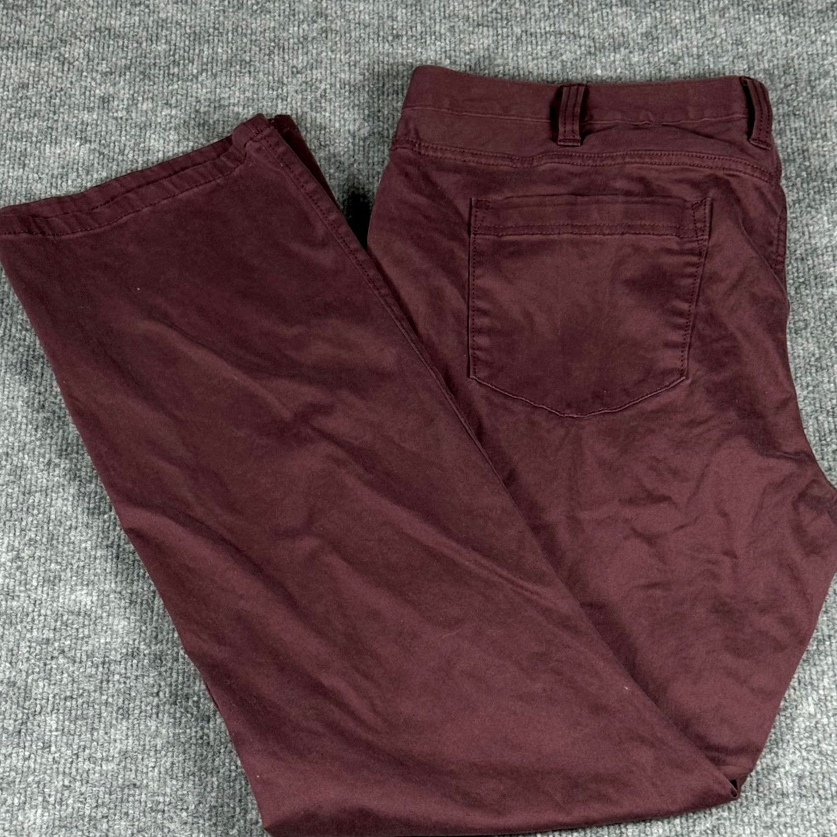 Vintage Marc Anthony Slim Fit Pants Chino Pants 38x32 Men Casual Office Burgundy maroon Slim Pretty Pants Pants Mens Shirts Size US 38 / EU 54 - 2 Thumbnail