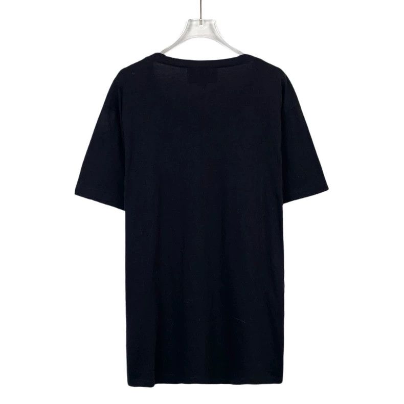 Gucci Gucci Black logo stud beaded round-neck cotton short-sleeve Size US M / EU 48-50 / 2 - 2 Thumbnail