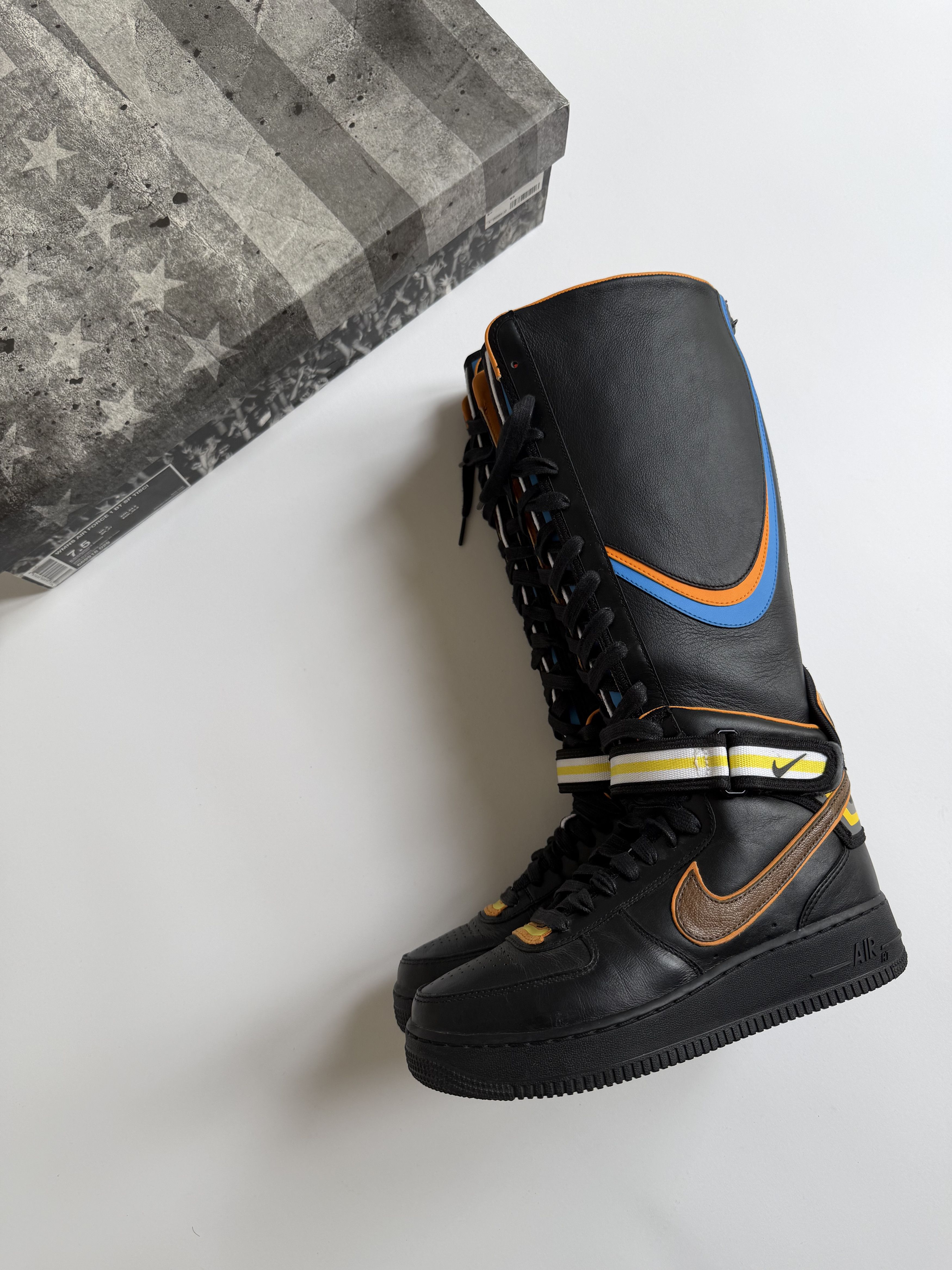 Nike × Riccardo Tisci Nike x Riccardo Tisci Air Force 1 Boot – Black (2014) Size US 7.5 / IT 37.5 - 1 Thumbnail