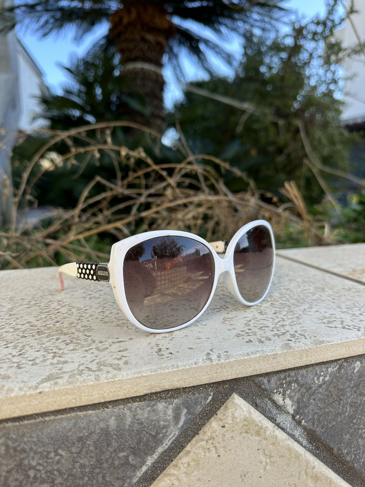 Missoni Missoni Sunglasses White Vintage Size ONE SIZE - 1 Thumbnail