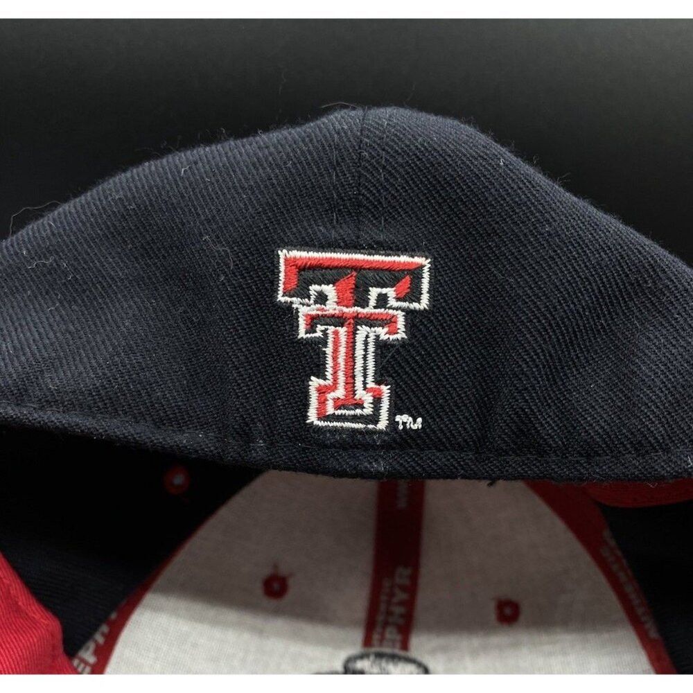 Zephyr Zephyr Brand Black Texas Tech Fitted Hat 7 1/4 Embroidery R Size ONE SIZE - 5 Thumbnail