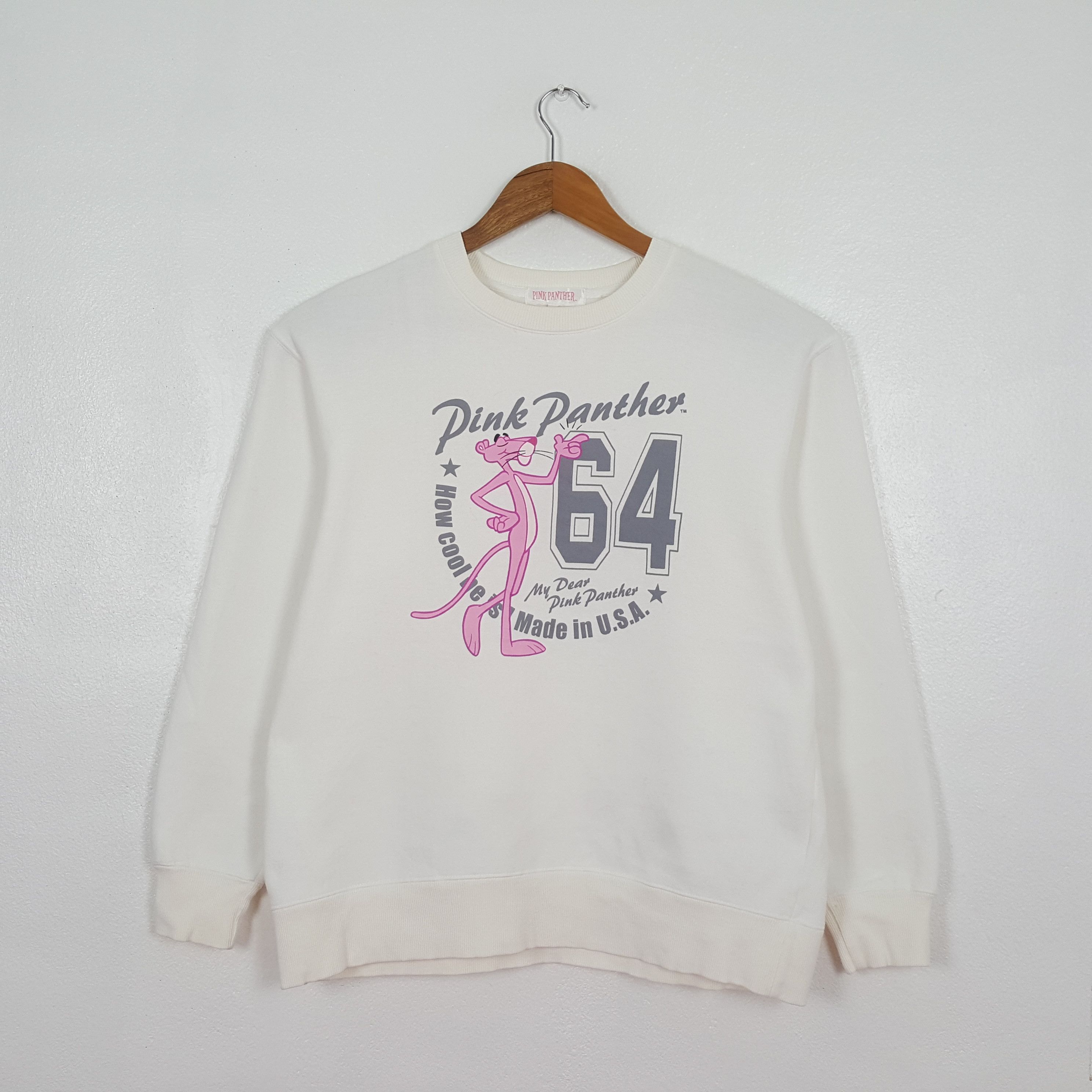 Vintage Vintage Pink Panther American Movie Sweatshirt C325N13 Size US M / EU 48-50 / 2 - 1 Thumbnail