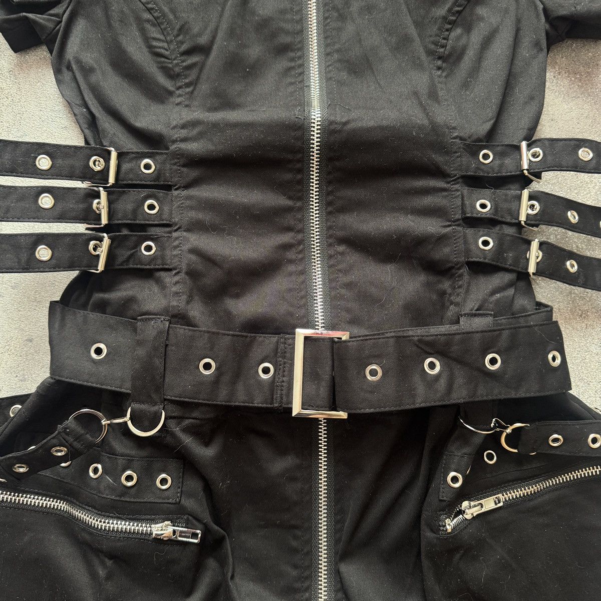 Hysteric Glamour Opium Y2K Amazing Gothic Rave Strap Details Belted Dress Size S / US 4 / IT 40 - 8 Thumbnail