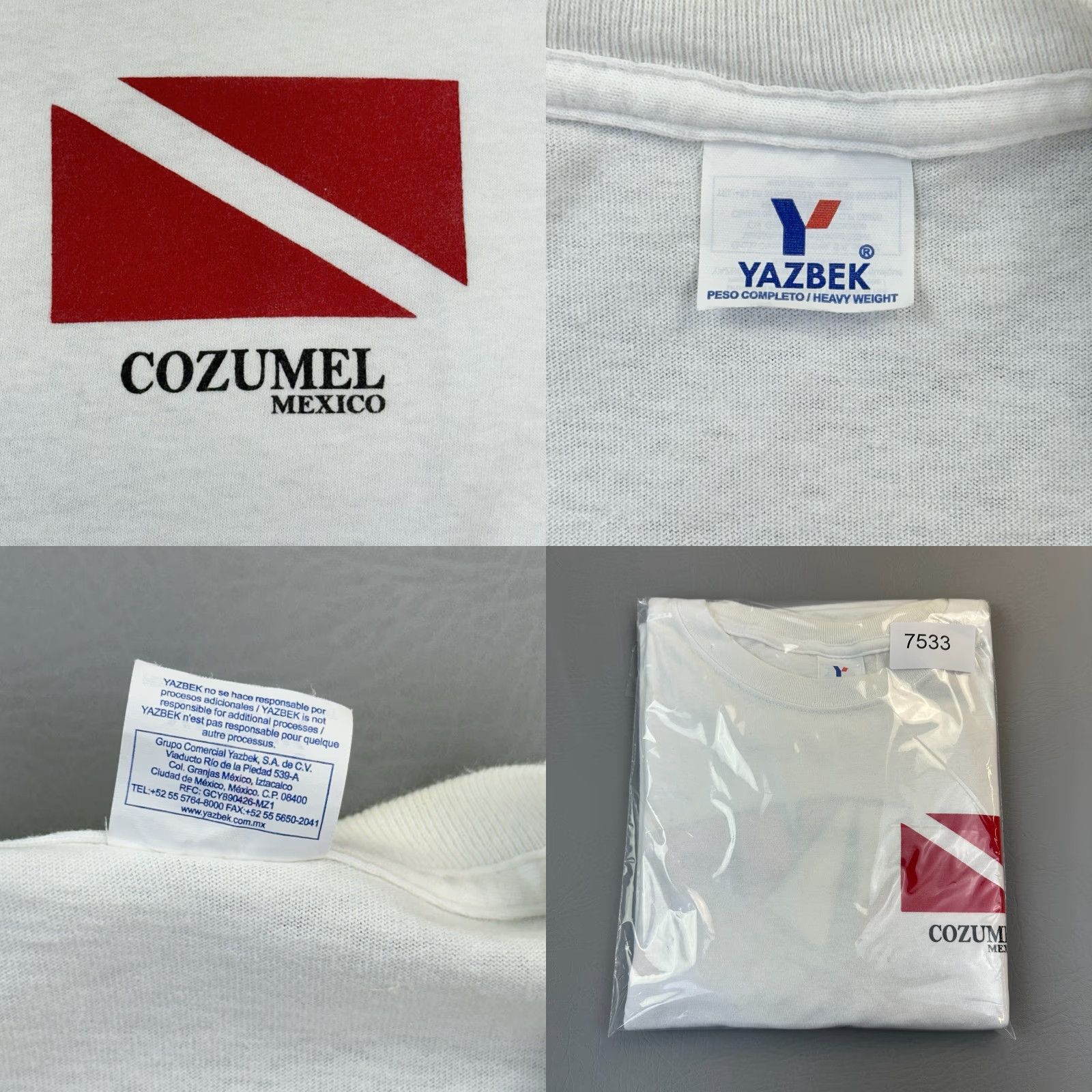 Greats VINTAGE Yazbek Shirt Mens XL White Dive Cozumel Great White Scuba Graphic Shirt Size US XL / EU 56 / 4 - 8 Thumbnail