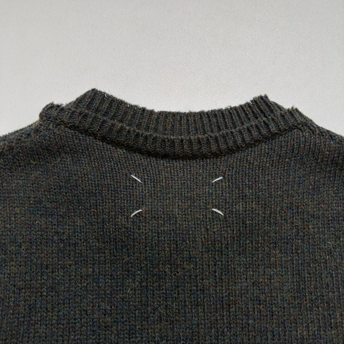 Maison Margiela A/W 21 Distressed Hems Wool Sweater Size US M / EU 48-50 / 2 - 17 Thumbnail