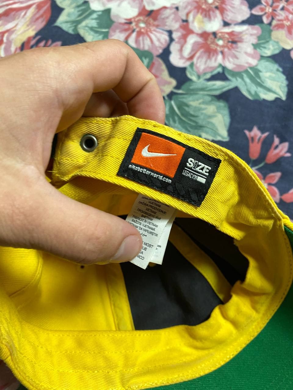 Nike Vintage Nike Cap Hat 90s Swoosh Logo Drill Size ONE SIZE - 2 Thumbnail