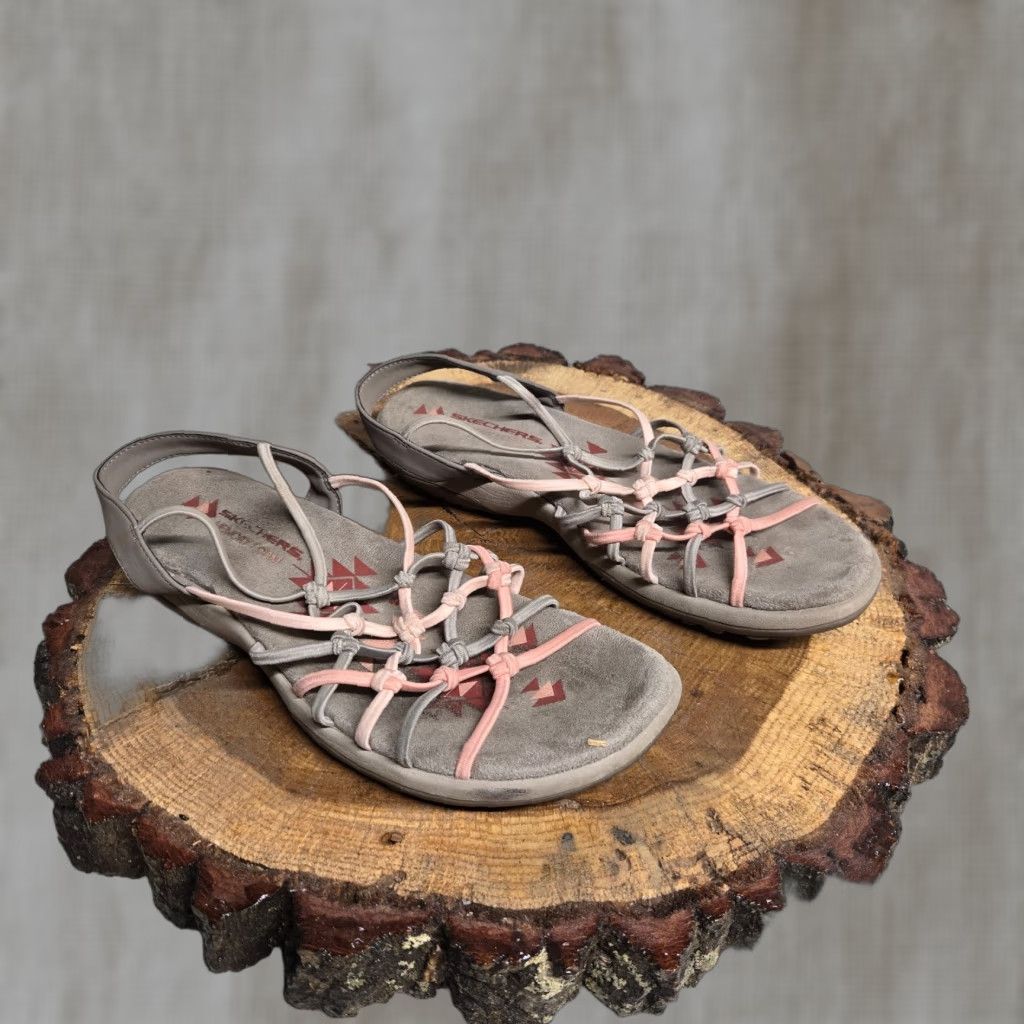 SKECHERS VINTAGE Skechers Women Sandals Adult Size 8.5 Brown Leather Strappy Shoes Size US 9 / IT 39 - 1 Thumbnail