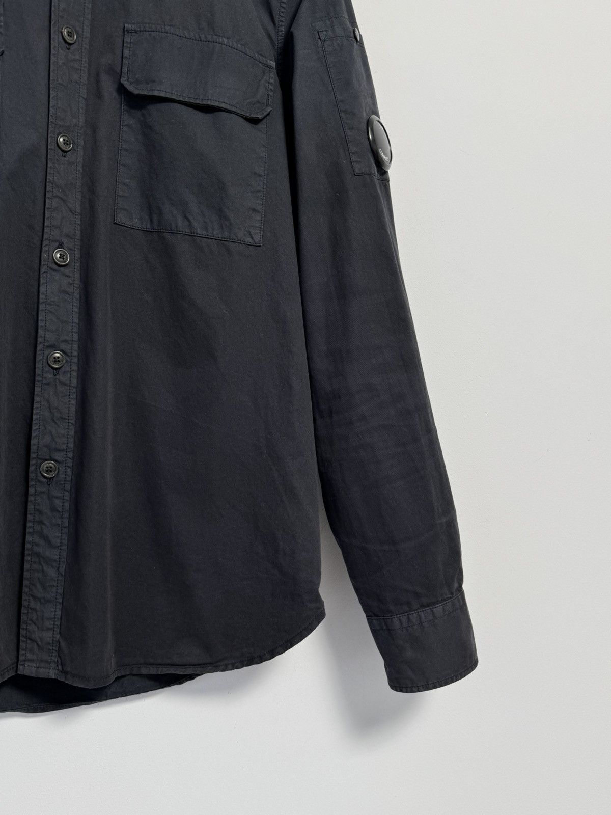 C.P. Company C.p Company Lens Button Up Dark Blue Long Sleeve Shirt Size US M / EU 48-50 / 2 - 4 Thumbnail