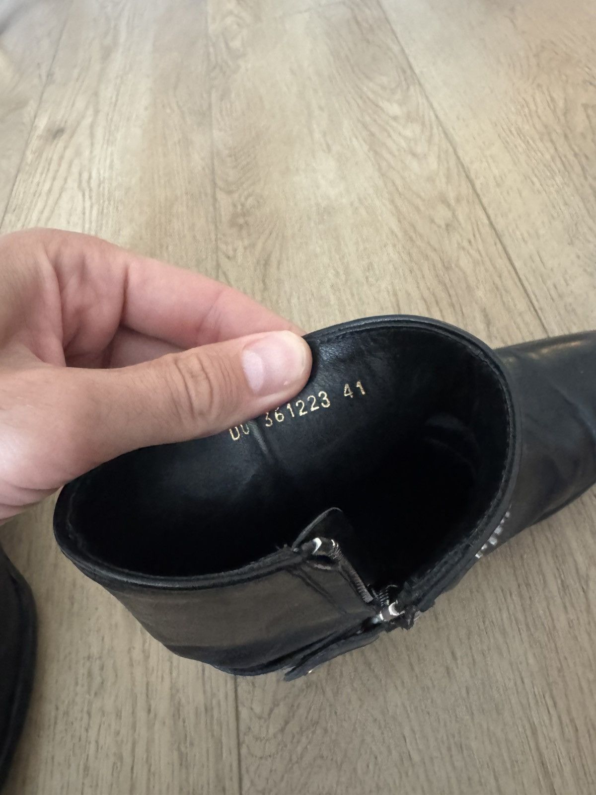 Saint Laurent Paris Hedi Studded Harness Wyatts Size US 8 / EU 41 - 4 Thumbnail