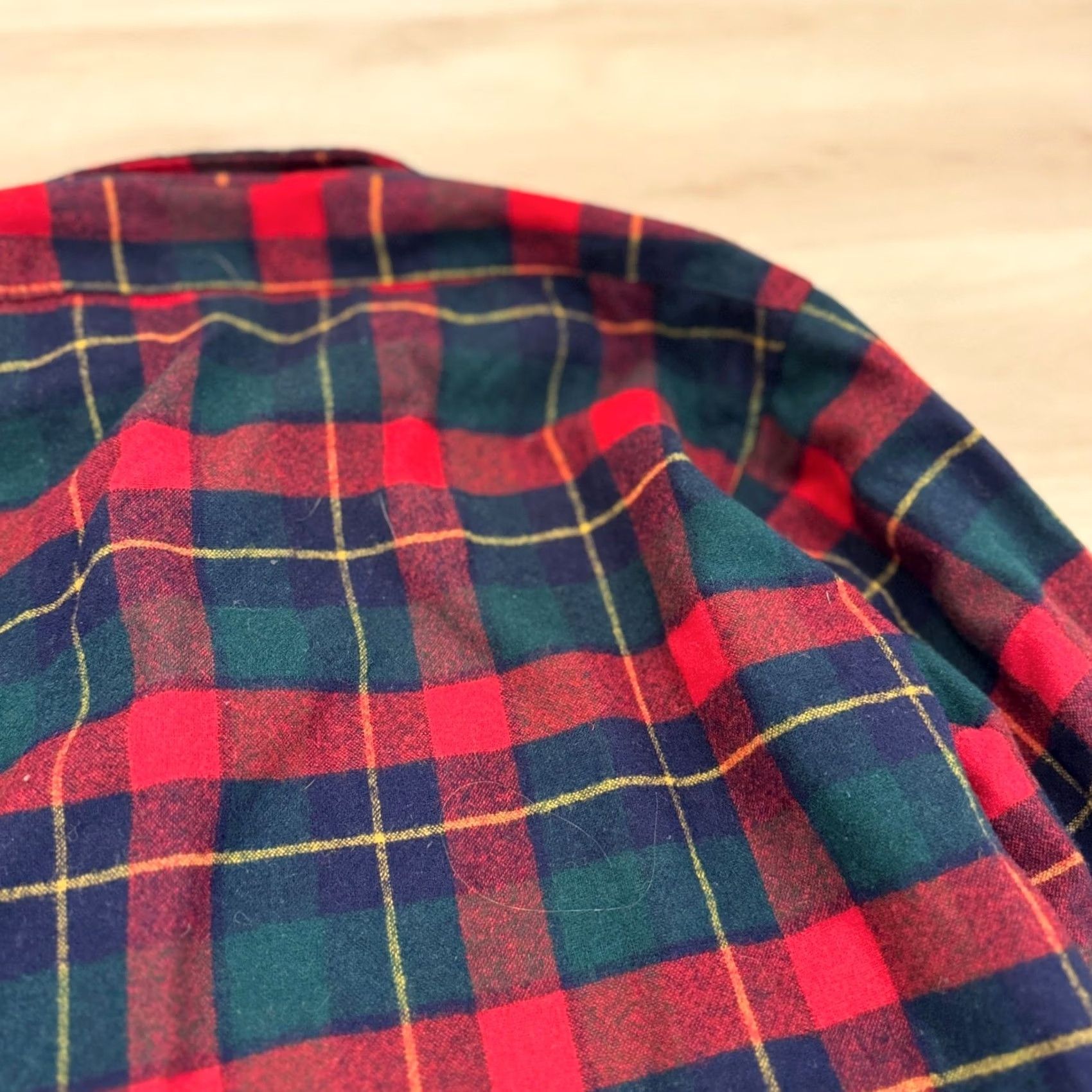 Pendleton VINTAGE Pendleton Shirt Jacket Plaid Wool Flannel Button Up S USA Red Mens Wool Shirt Jacket Size US S / EU 44-46 / 1 - 3 Thumbnail