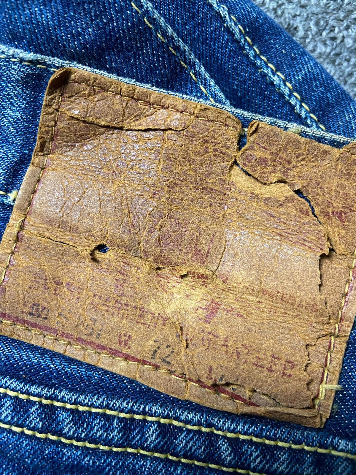 Japanese Brand Vintage Big Stone Boot Cut Jeans (164) Size 29" - 7 Thumbnail