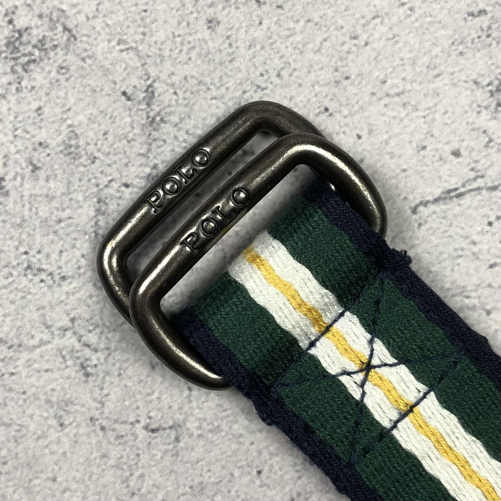 Polo Ralph Lauren Polo Ralph Lauren Striped Double D-Ring Belt Size ONE SIZE - 3 Thumbnail