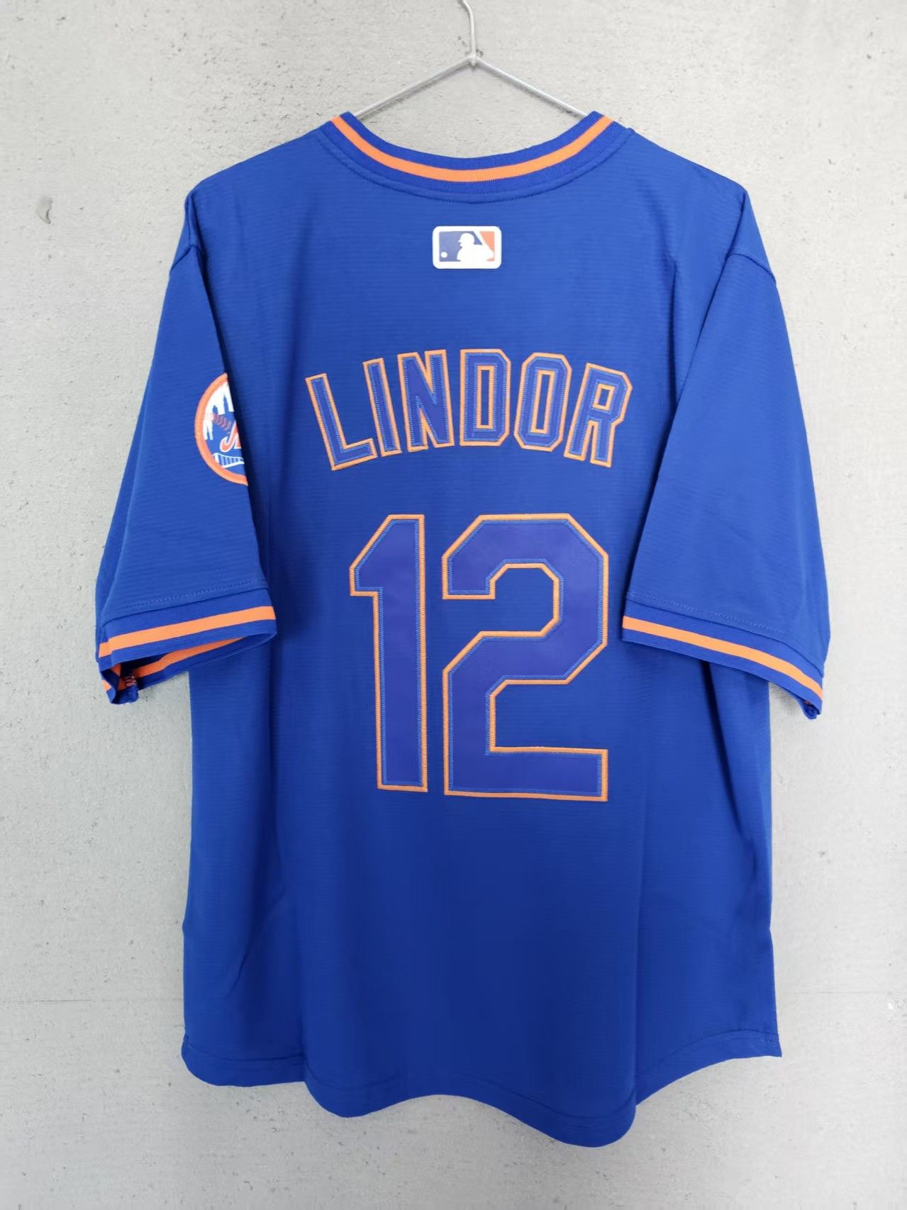 MLB New York Mets 12 Francisco Lindor Jersey Blue Size US M / EU 48-50 / 2 - 2 Thumbnail