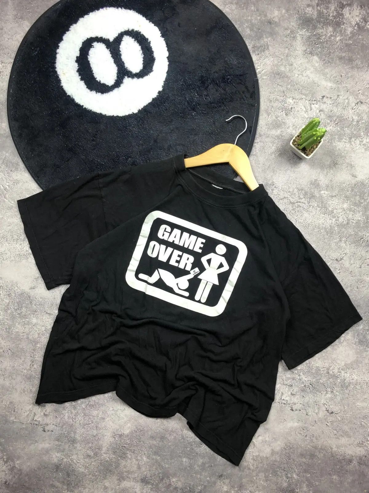 Band Tees GAME OVER Vintage Humor Merch Print Tshirt Streetwear Size US XL / EU 56 / 4 - 1 Thumbnail