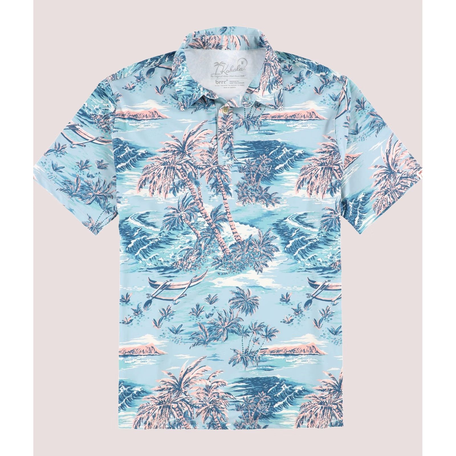 ALOHAS Kahala Mens Aloha Button Up Shirt, Multicoloured, Medium Size US M / EU 48-50 / 2 - 1 Thumbnail
