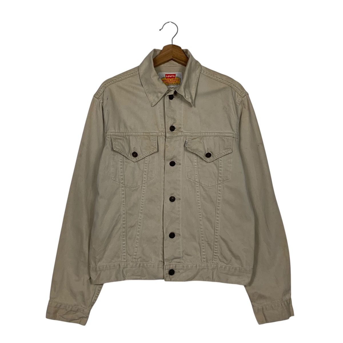 Levi's White Levis Trucker Jacket Size US S / EU 44-46 / 1 - 1 Thumbnail