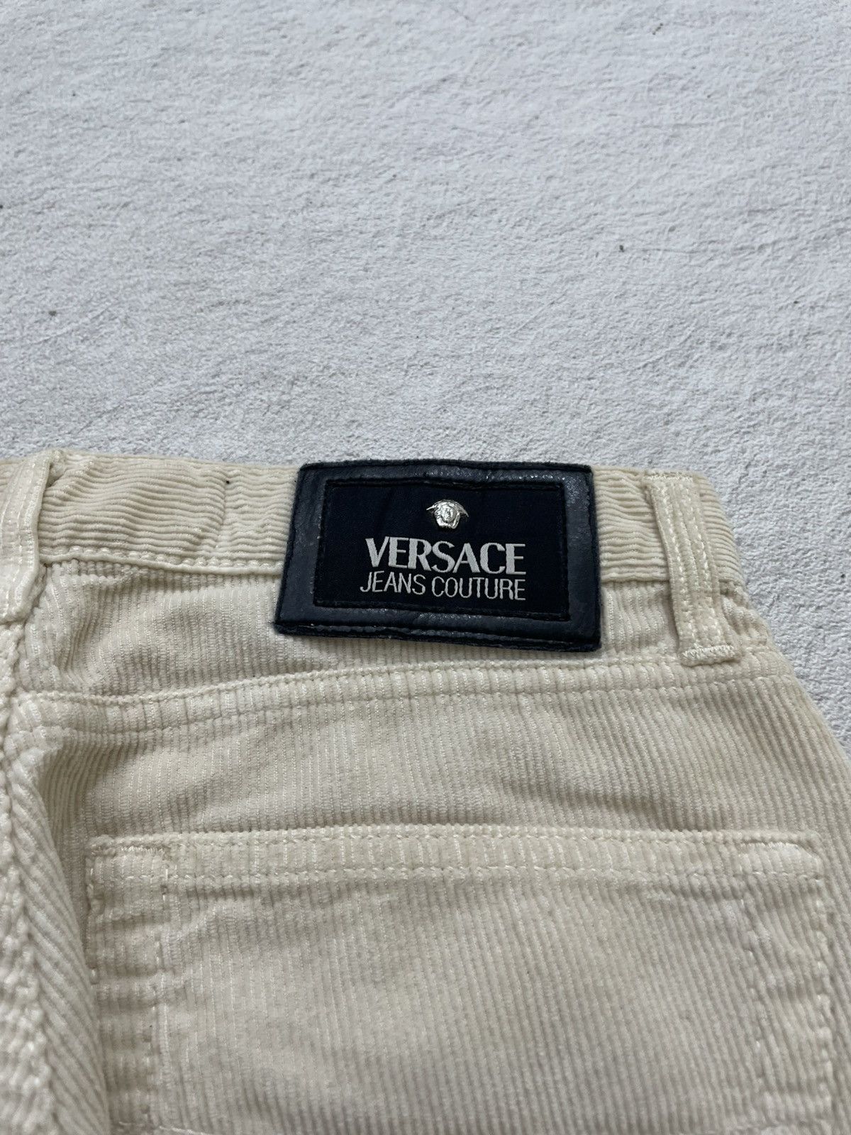 Versace Versace Vintage Cream Corduroy Pants Y2K Size US 29 - 9 Thumbnail