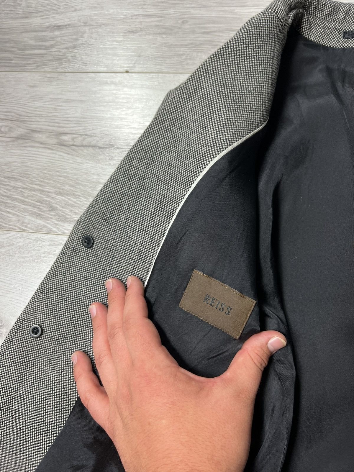Reiss Reiss Sundown Wool Gray Coat Single Breasted Men’s Size S Size US S / EU 44-46 / 1 - 13 Thumbnail