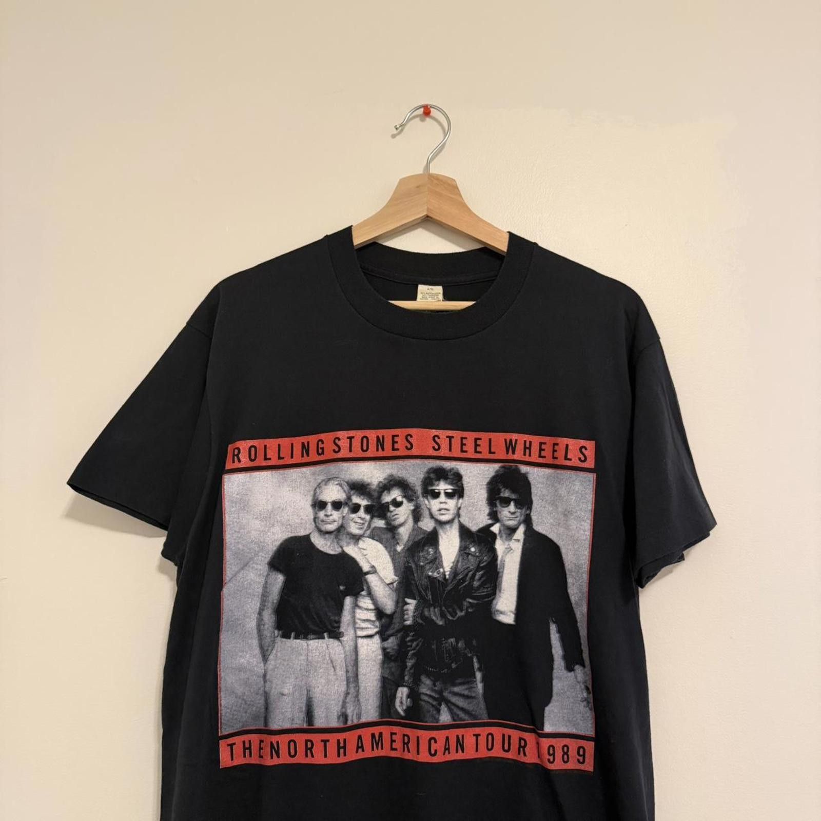 Other vintage Rolling Stones Steel wheels tour t shirt 1989 L/XL Size US XL / EU 56 / 4 - 3 Thumbnail