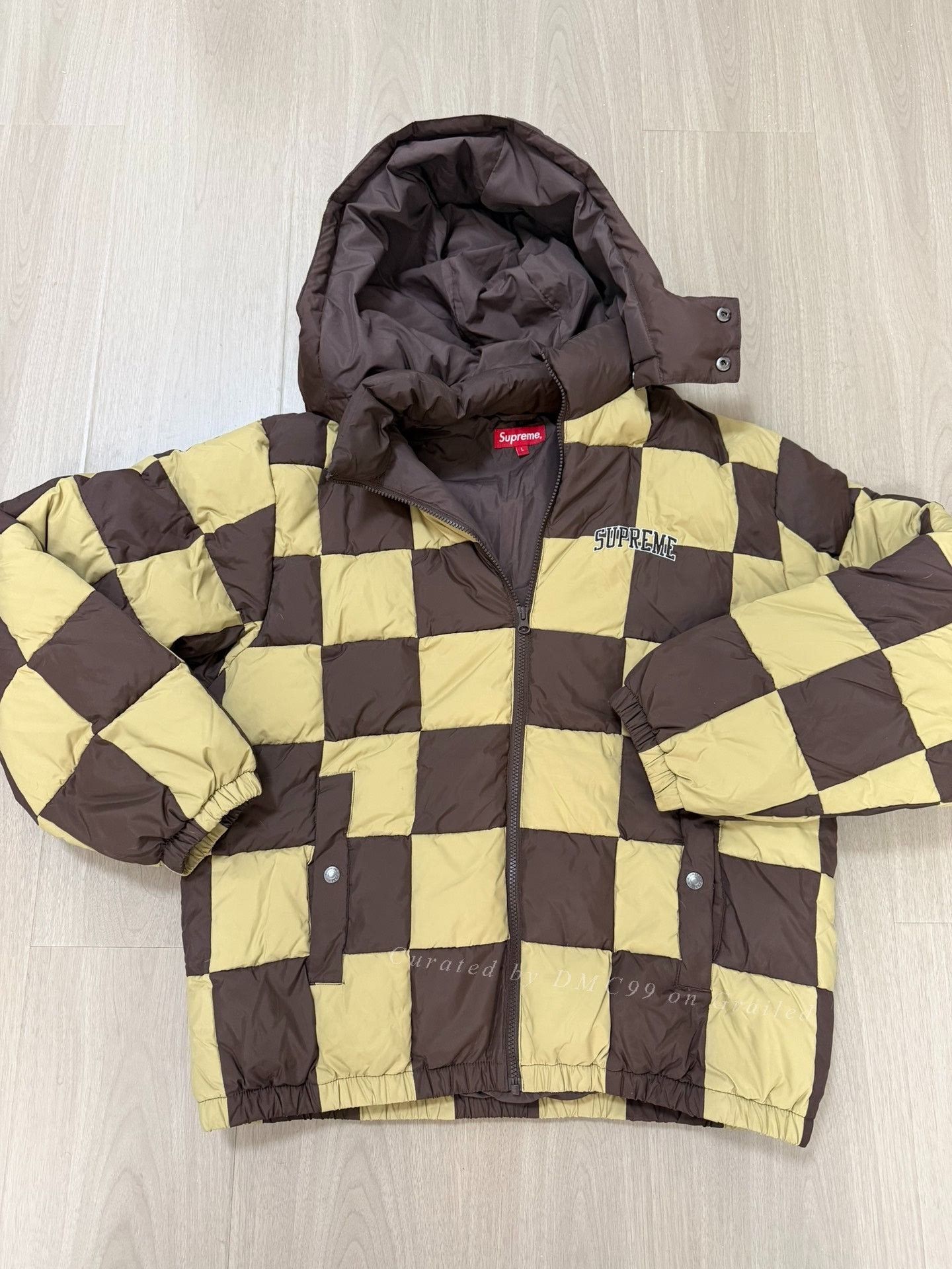 Supreme Supreme FW19 Checkerboard Puffy Jacket Size US L / EU 52-54 / 3 - 1 Thumbnail