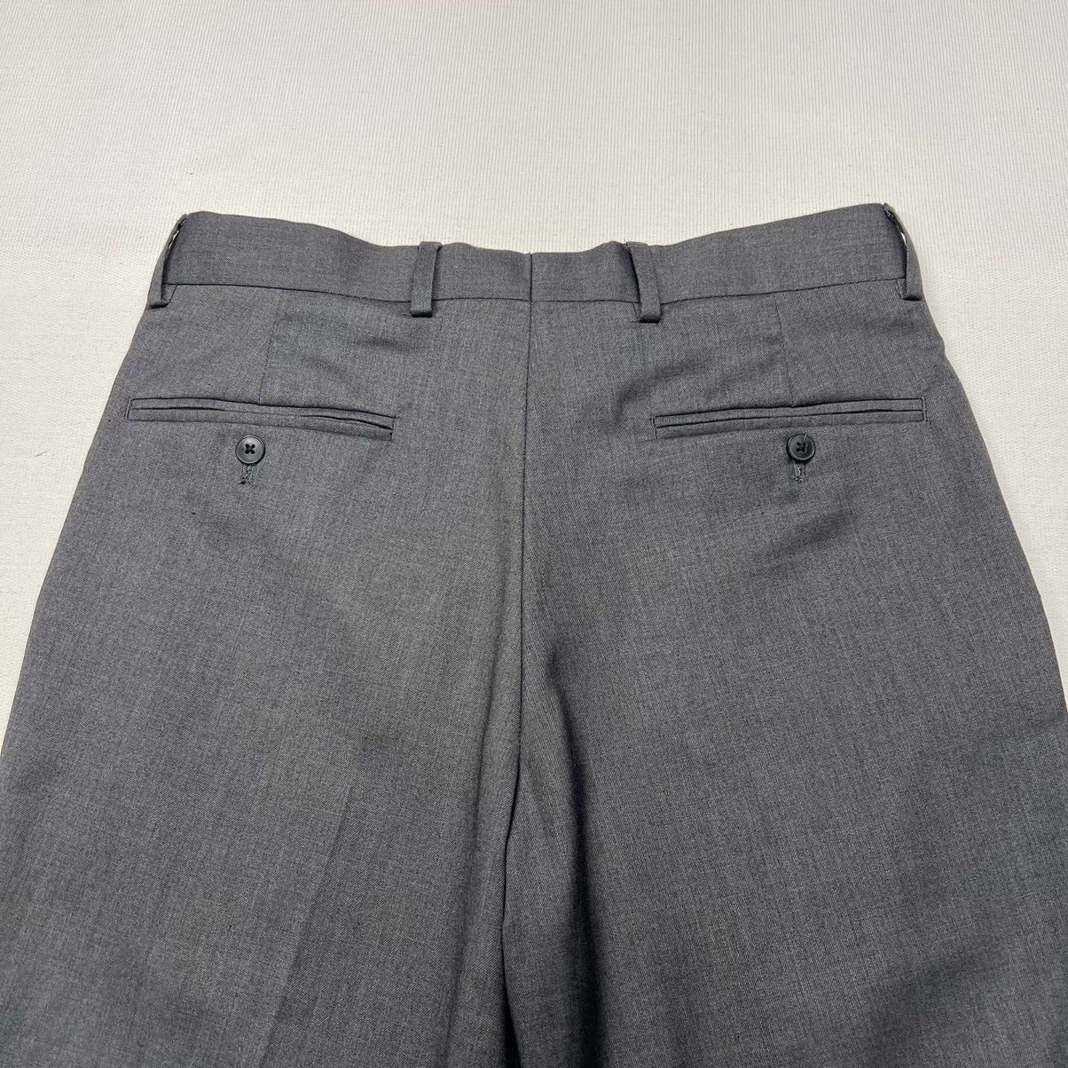 J Ferrar J. Ferrar Pants Grey Slim Fit Dress Formal Suit Bottoms Size US 30 / EU 46 - 9 Thumbnail