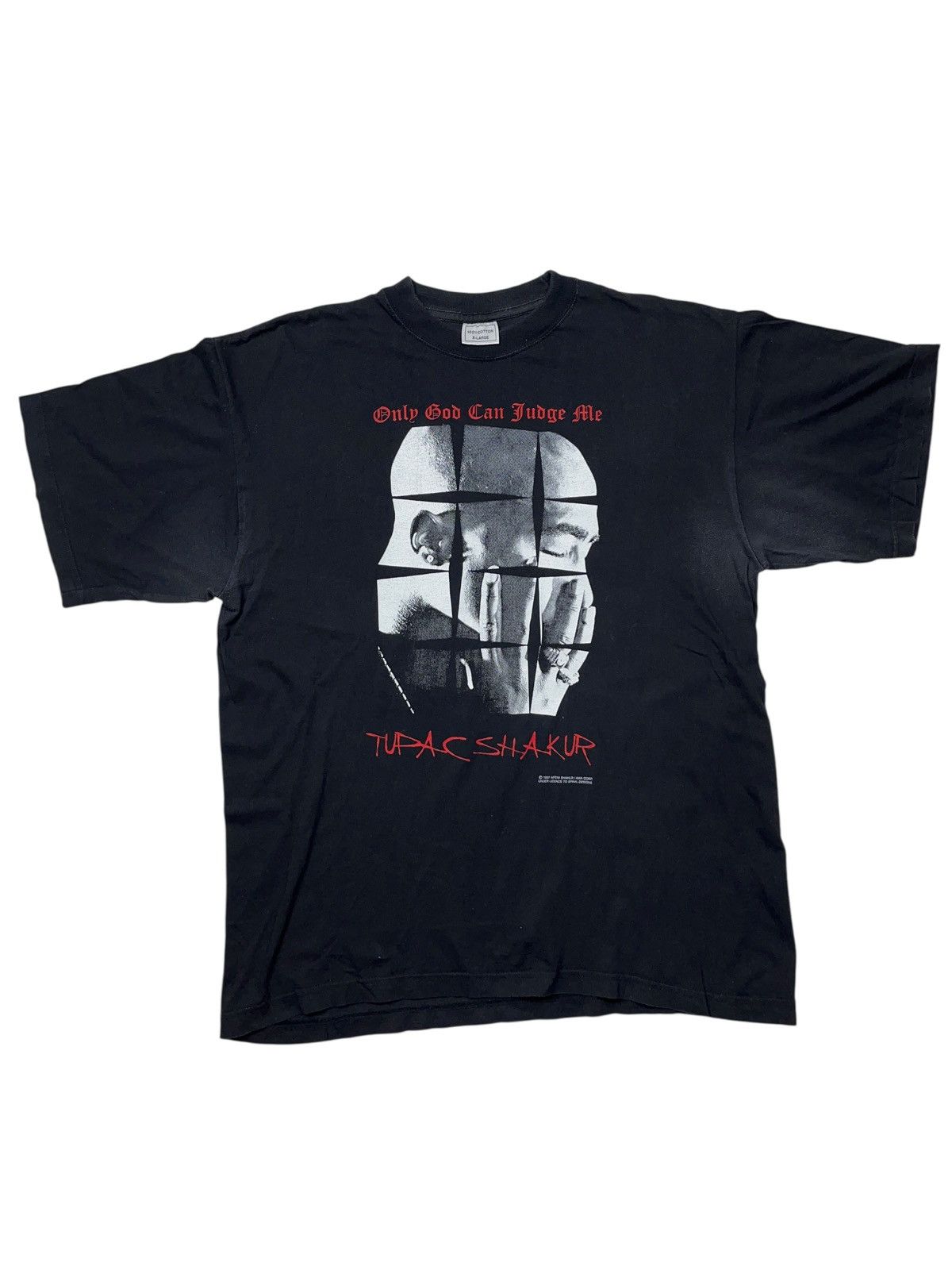 Rap Tees Vintage 1997 2Pac Only God Can Judge Me Rap Tee Death Row Size US XL / EU 56 / 4 - 1 Thumbnail