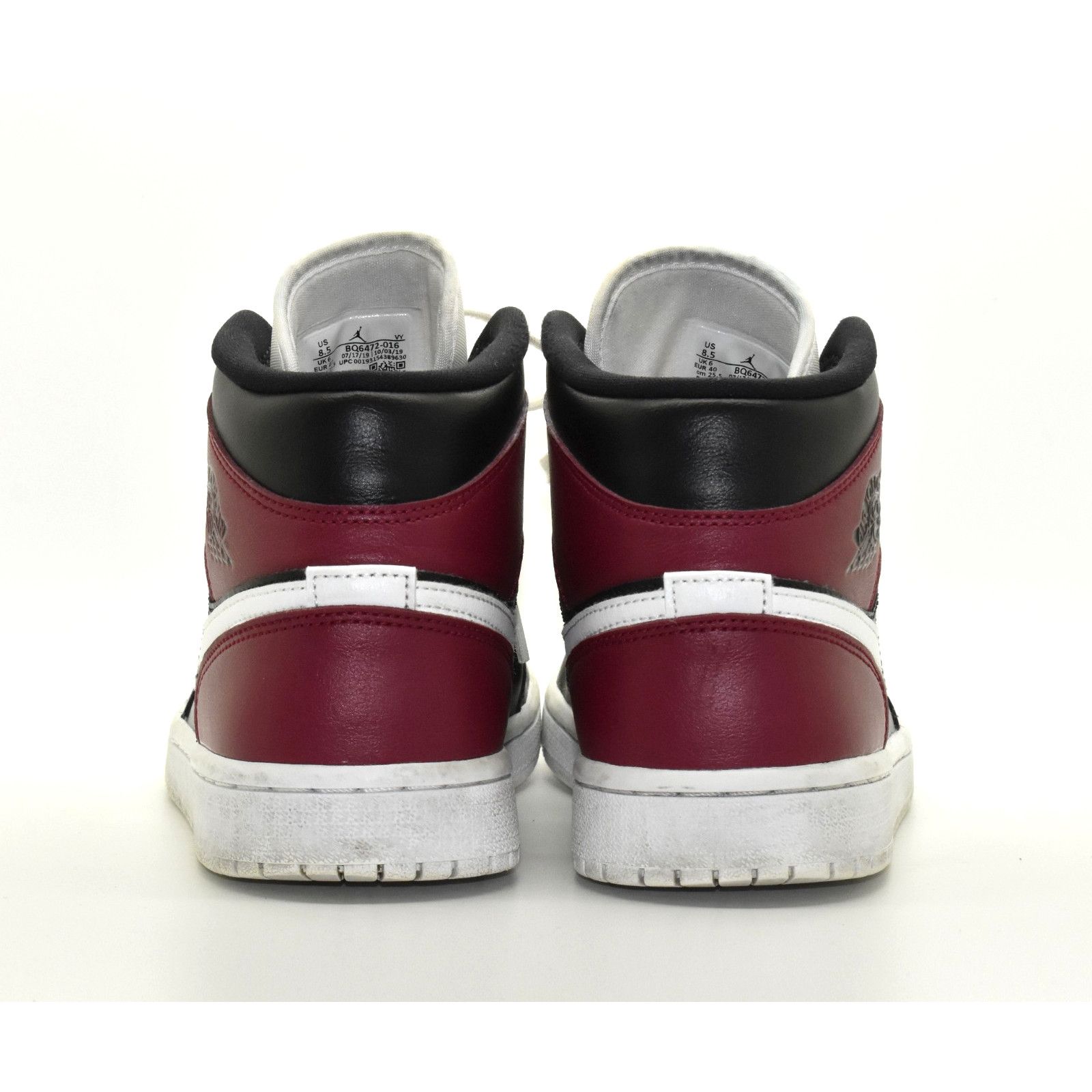 Nike NIKE AIR JORDAN 1 MID Blk/White Red Shoes BQ6472-016 Sz 8.5 Size US 8.5 / IT 38.5 - 5 Thumbnail