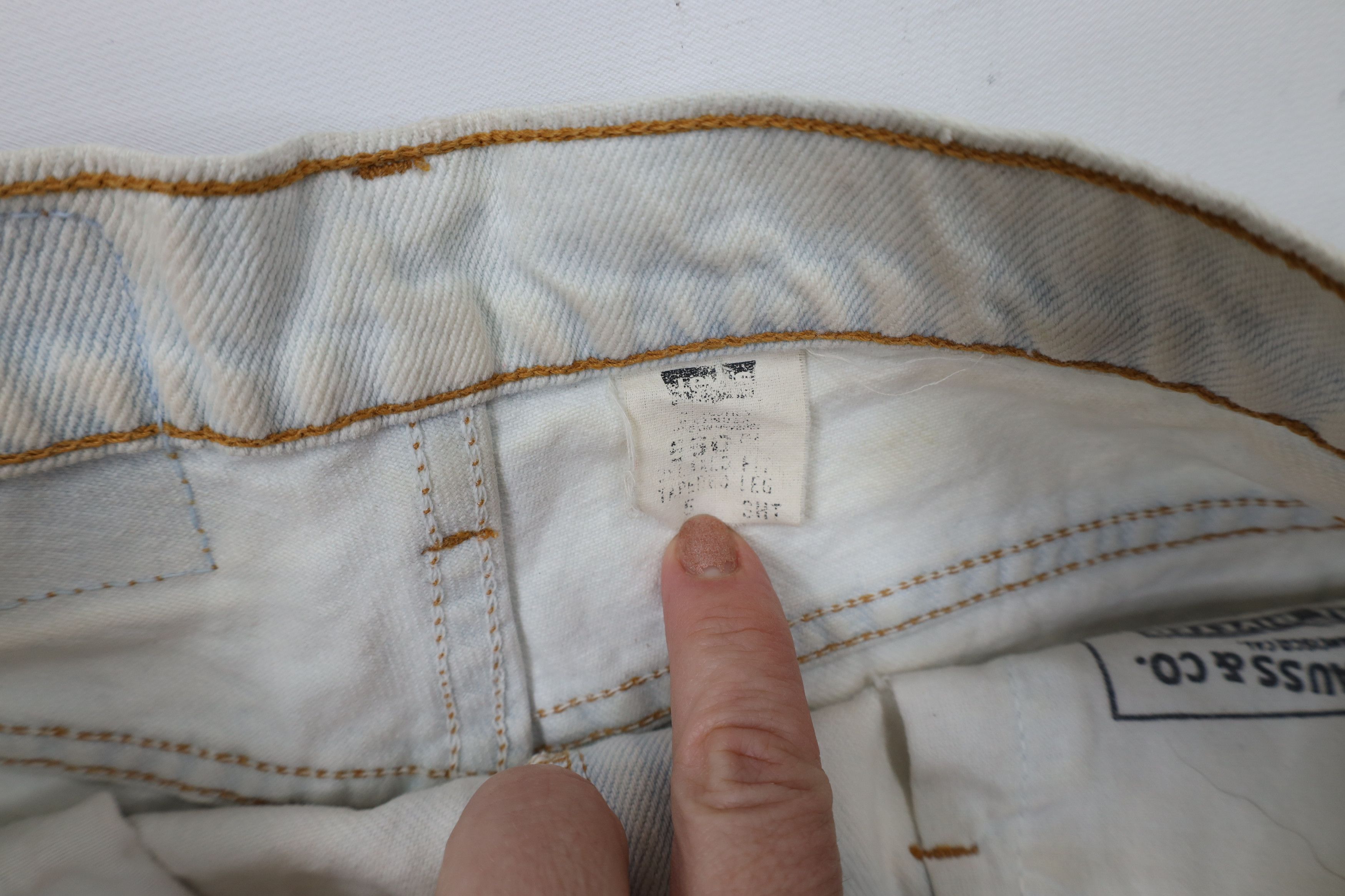 Levi's × Vintage Vintage 90s Levis 550 Cut Off Denim Jean Shorts Jorts USA Size 27" / US 4 / IT 40 - 7 Thumbnail