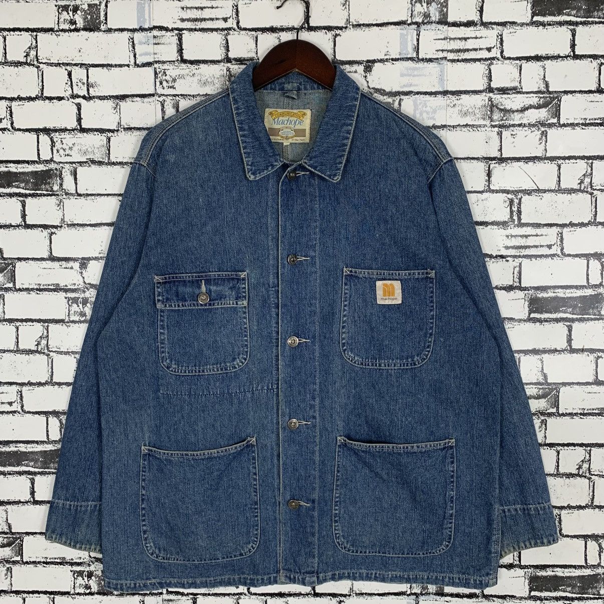 Vintage Vintage Machope Chore Denim Jacket Workers Denim Jacket Size US M / EU 48-50 / 2 - 1 Thumbnail