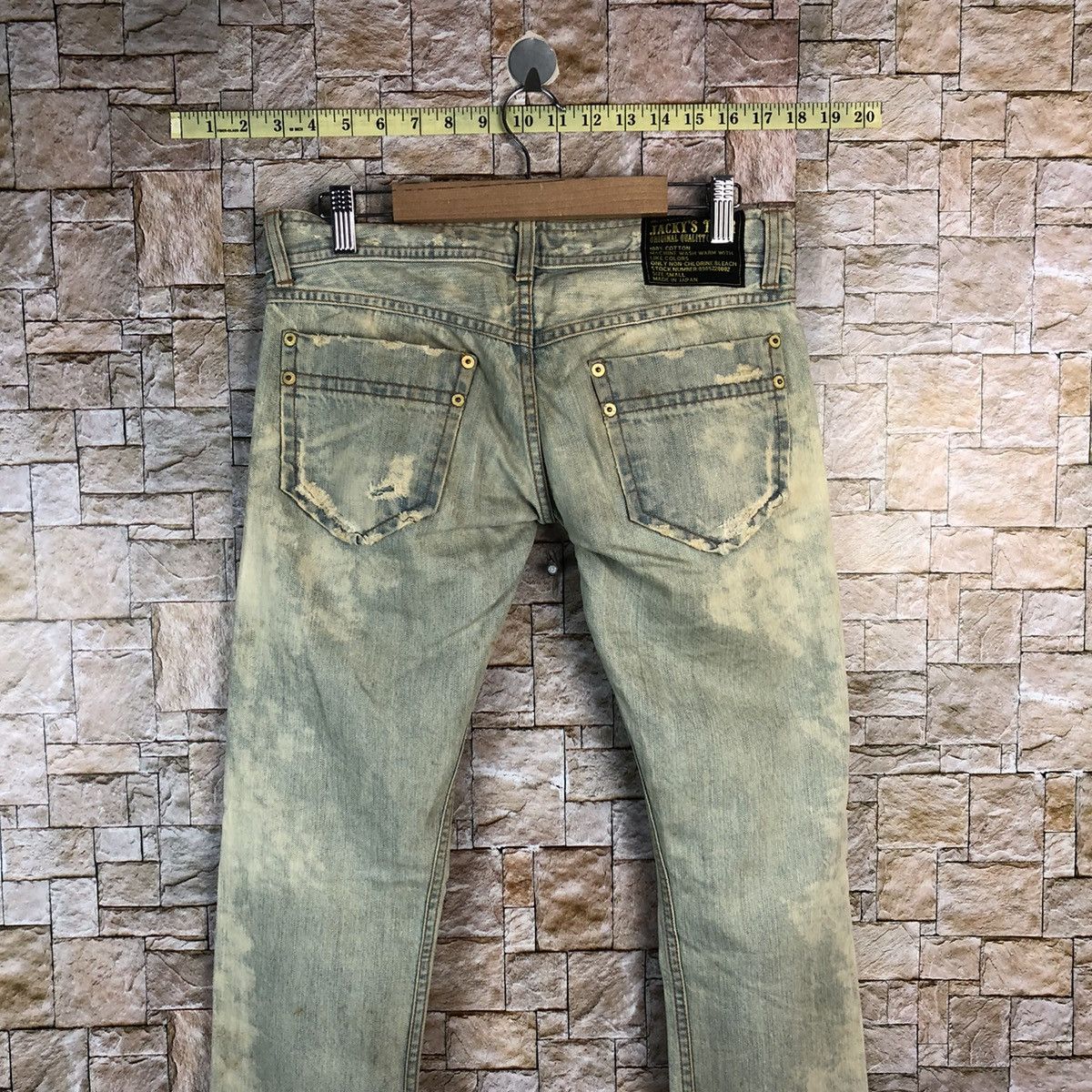 Japanese Brand Jacky Gear japan Blue ripped Distressed Denim Pants #A950 Size US 30 / EU 46 - 15 Thumbnail
