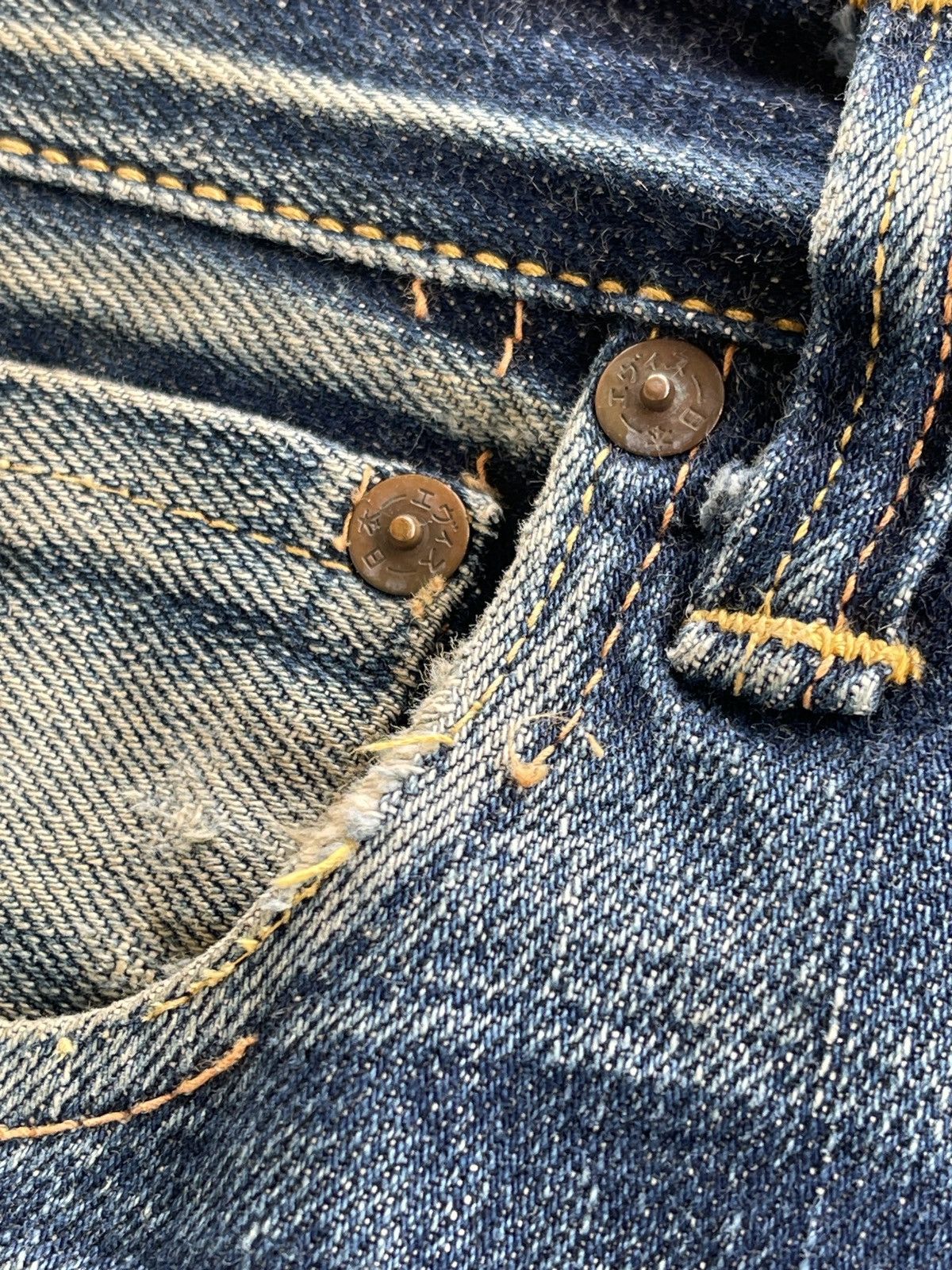 Evisu Evisu Daicock Distressed Selvedge Denim Size US 34 / EU 50 - 13 Thumbnail