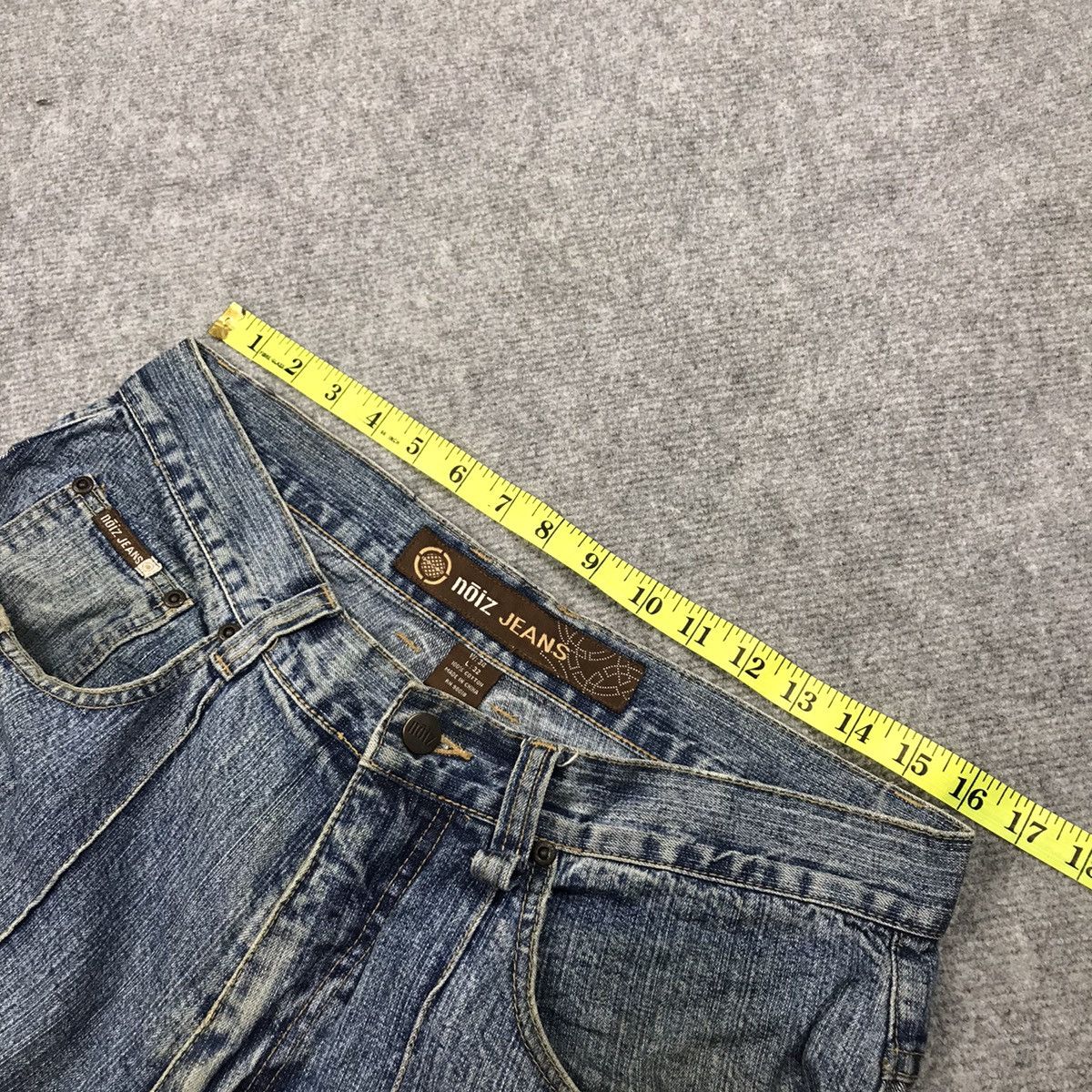Japanese Brand BAGGY🔥NOIZ JEANS DENIM FADED JAPANESE STYLE PANTS Size US 32 / EU 48 - 20 Thumbnail