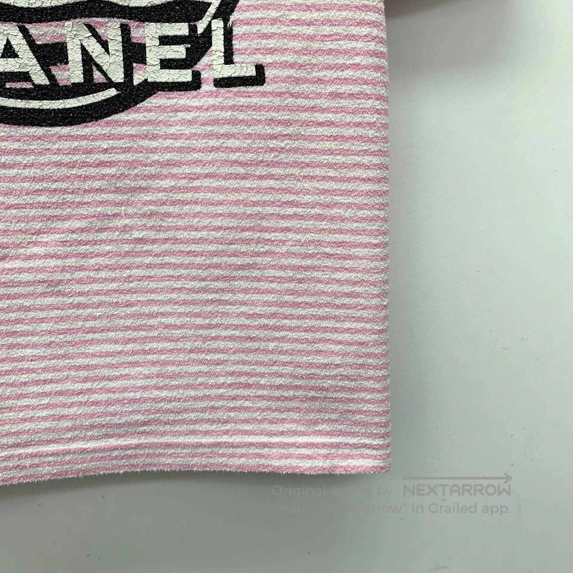 Chanel pink striped chanel short sleeve t. Size US S / EU 44-46 / 1 - 4 Thumbnail