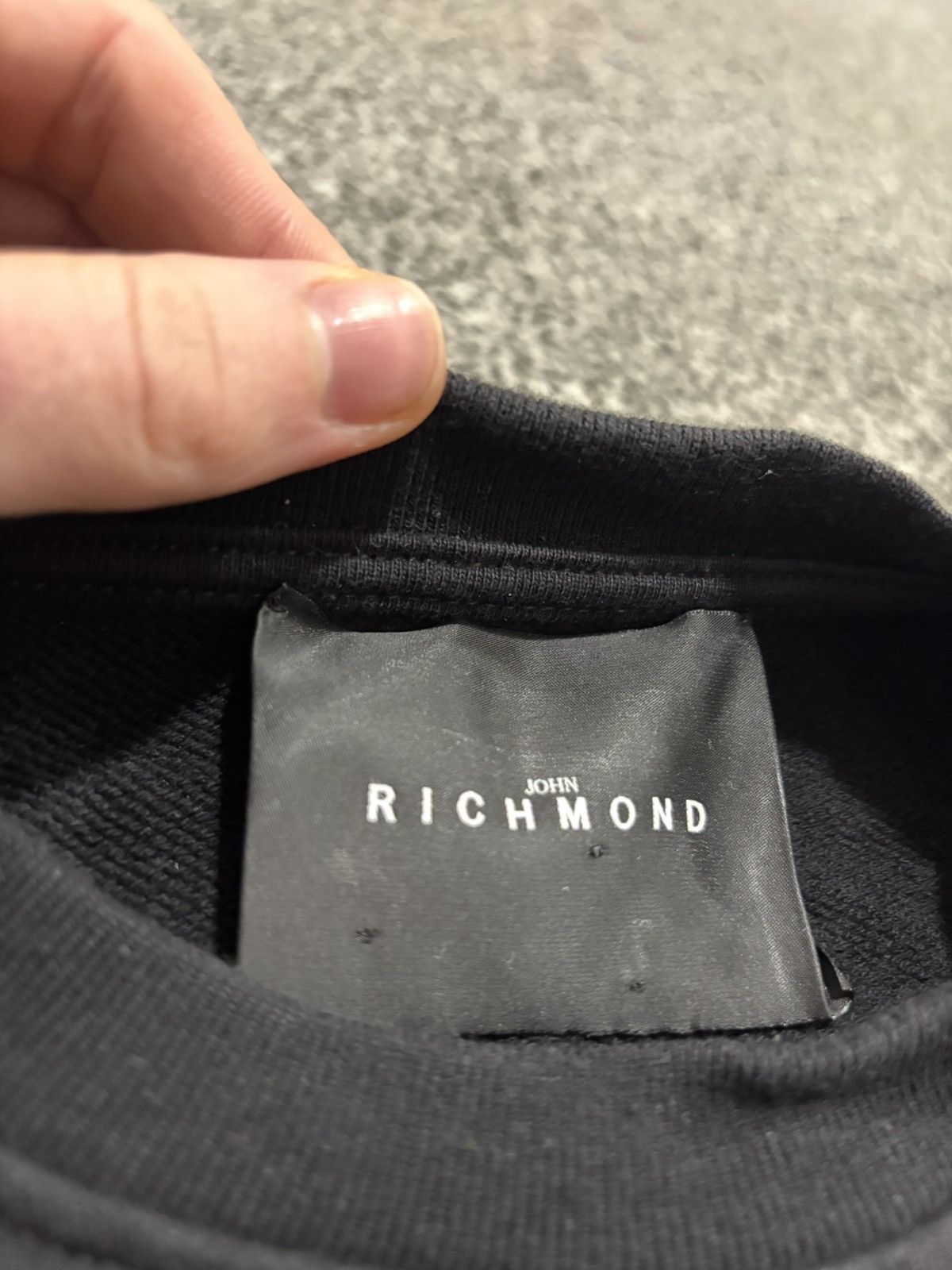 John Richmond Richmond Crystal Logo VVS Crewneck Size US S / EU 44-46 / 1 - 6 Thumbnail