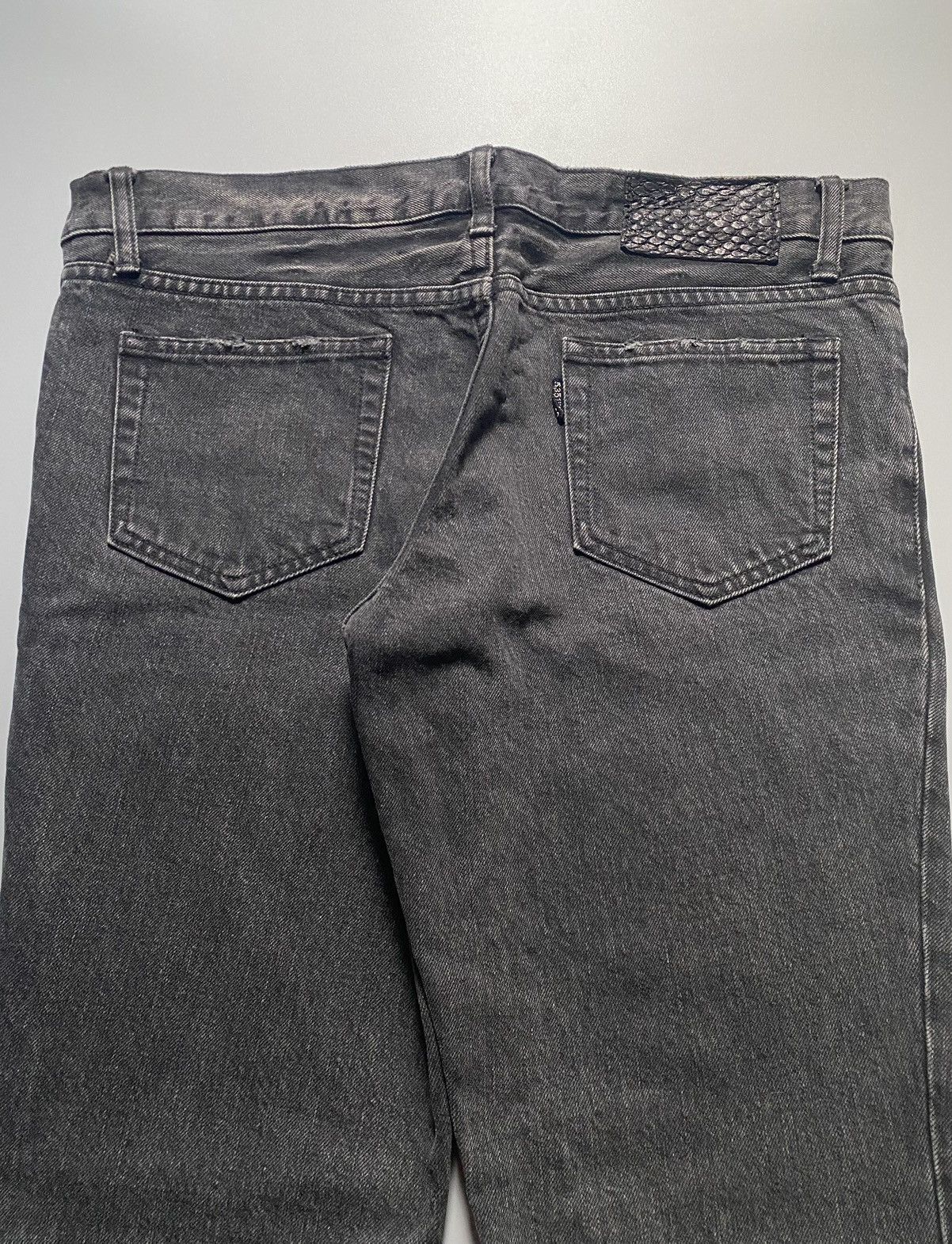 5351 POUR LES HOMMES 5351 Pour Les Hommes - Flared Washed Denim Jeans Size US 35 - 3 Thumbnail