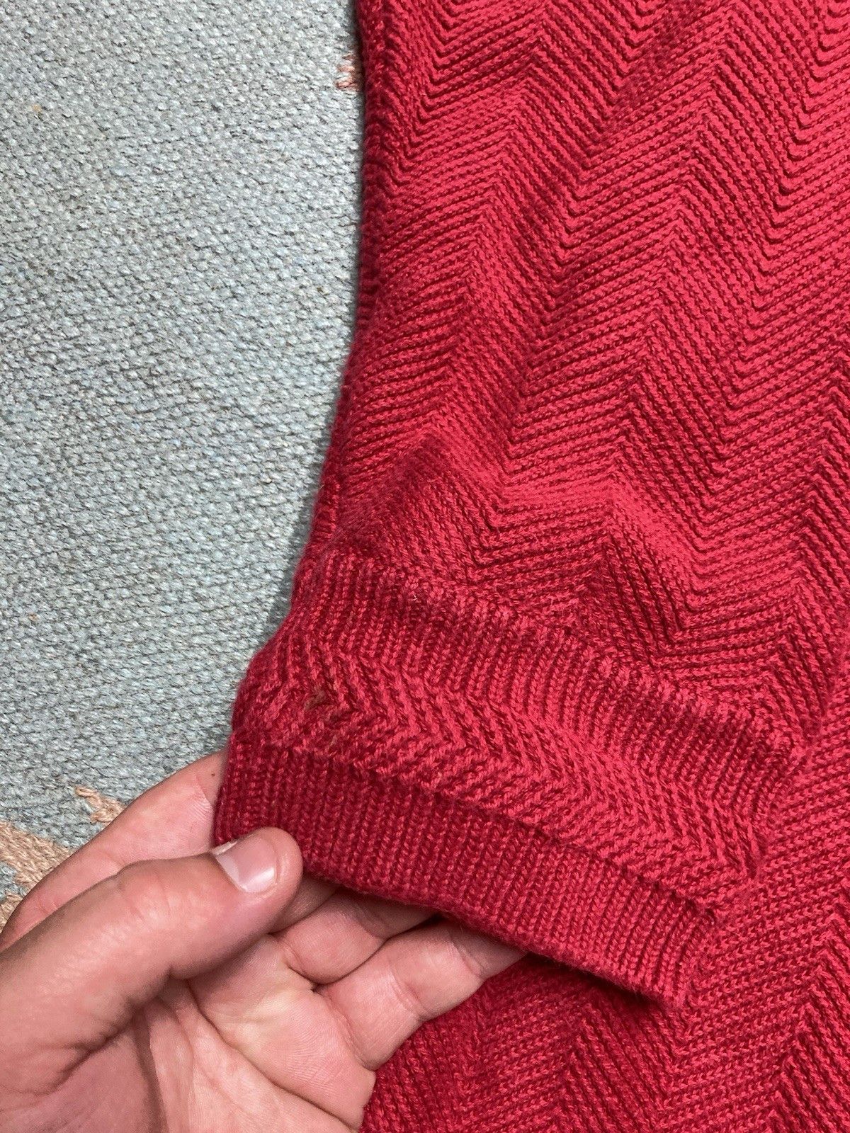 Vintage chaps Ralph Lauren knit sweater hand framed herringbone M Size US M / EU 48-50 / 2 - 2 Thumbnail