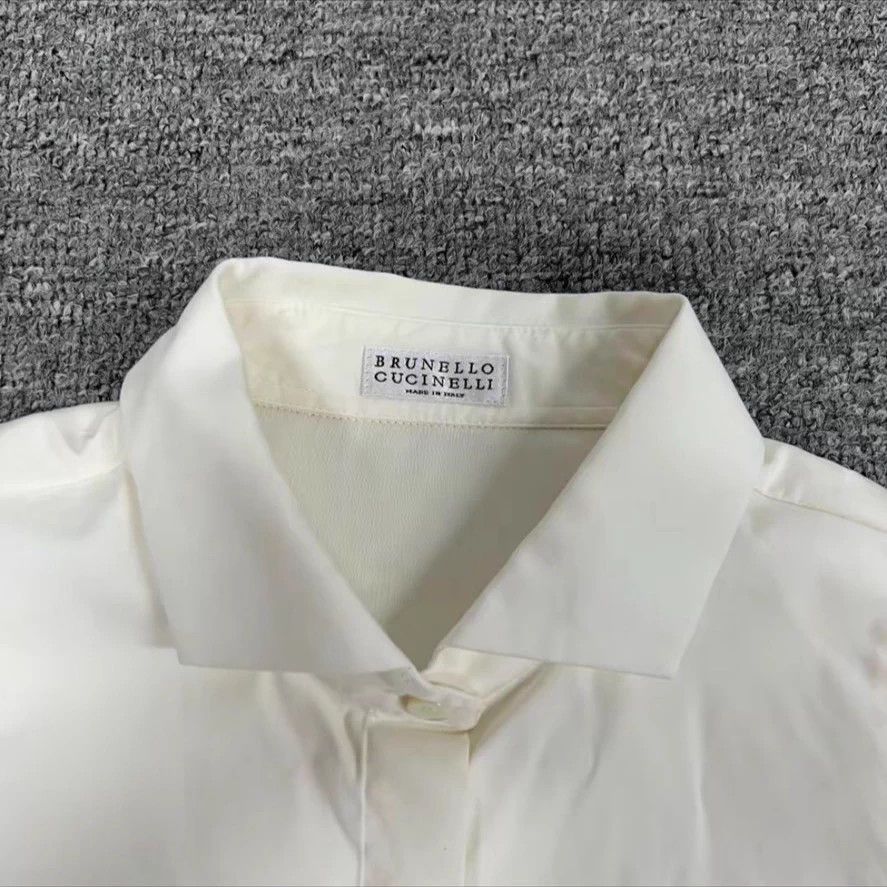 Brunello Cucinelli Brunello Cucinelli Button-Down Shirt Size S / US 4 / IT 40 - 2 Thumbnail