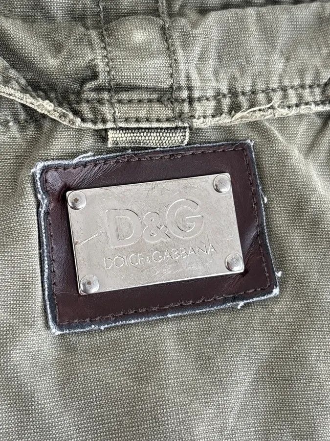 Dolce & Gabbana AW2004 Dolce & Gabbana Khaki Cargo Distressed Shorts Size US 32 / EU 48 - 9 Thumbnail