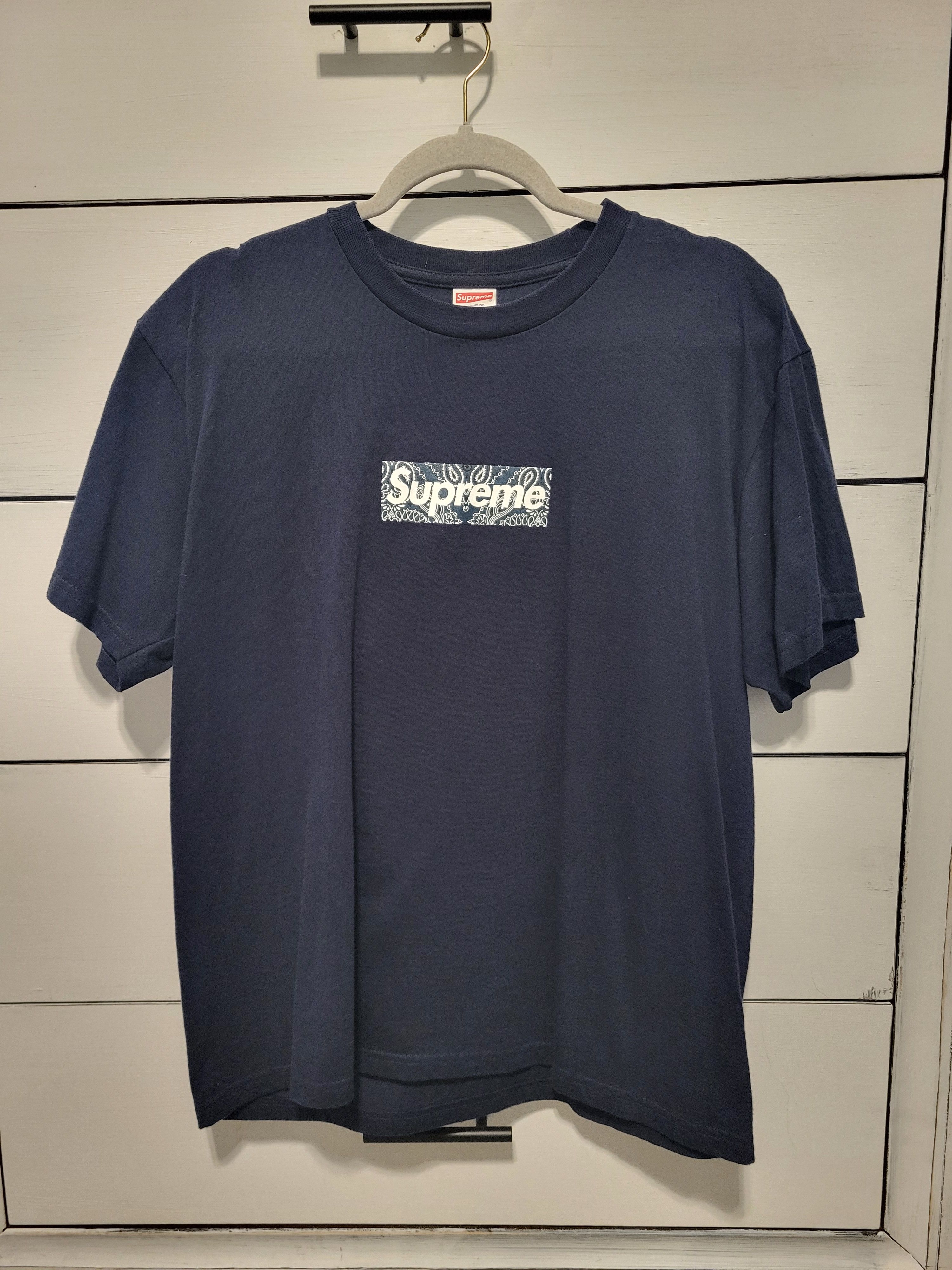 Supreme Supreme Bandana Box Logo tee Brown | Grailed