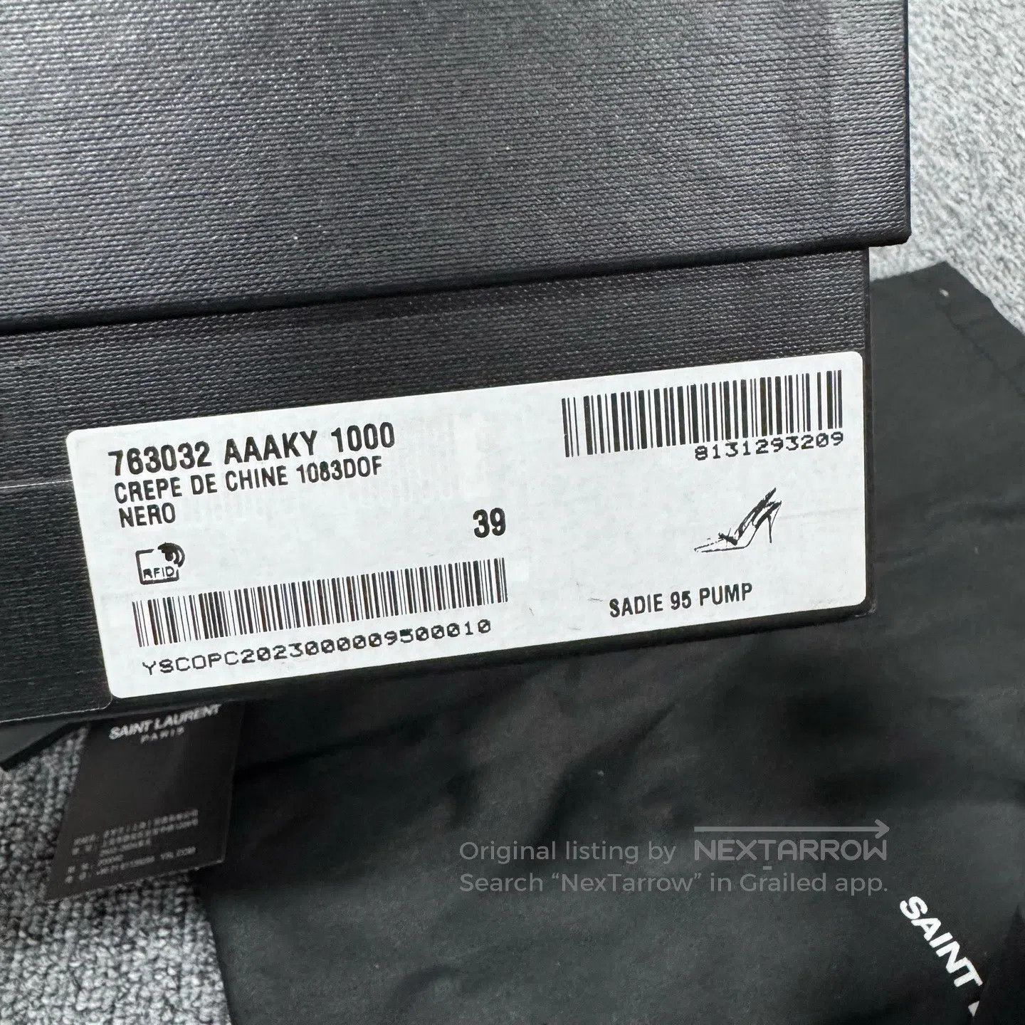 Saint Laurent Paris Saint Laurent Paris Black pointed water diamond buckle hig Size US 8.5 / IT 38.5 - 7 Thumbnail