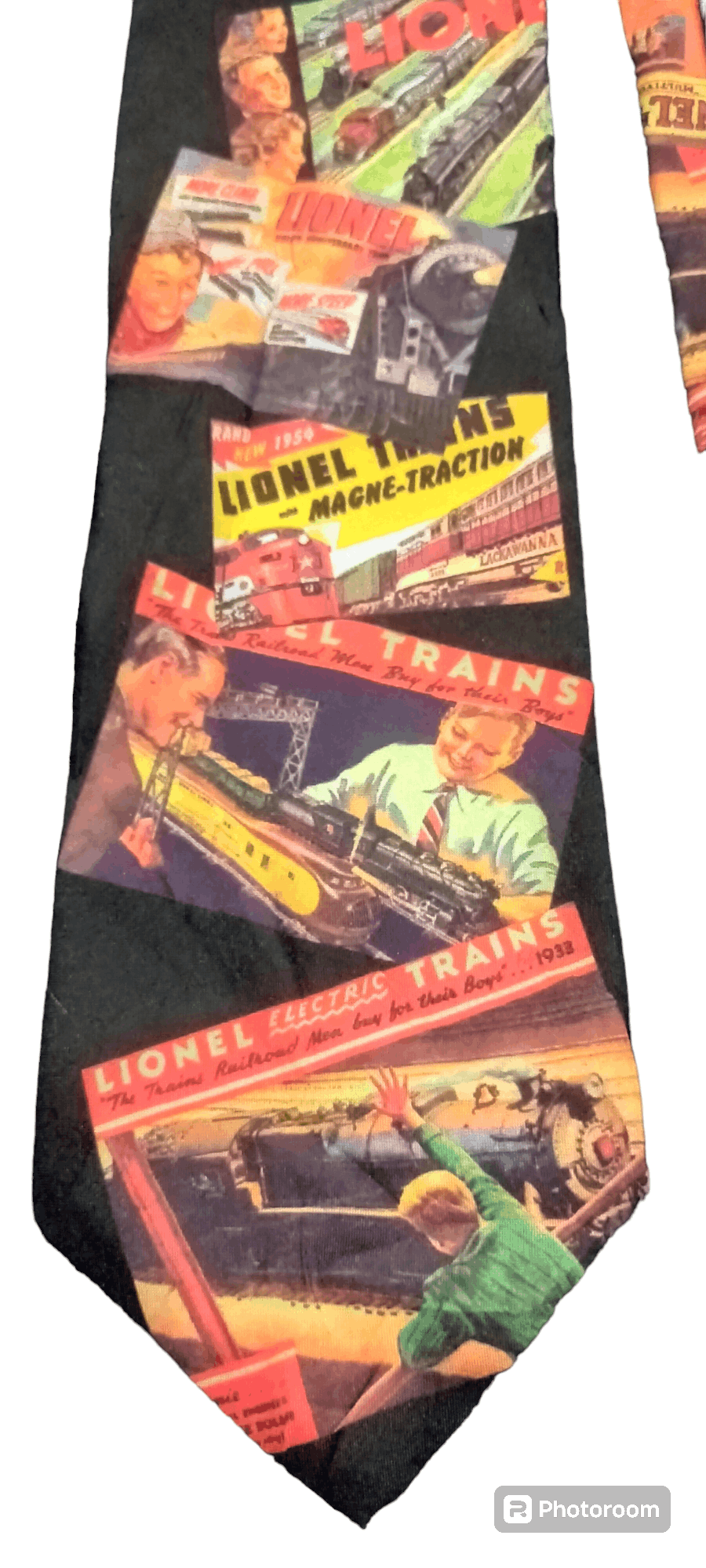 Ralph Marlin Vintage Ralph Marlin Lionel Trains Necktie Size ONE SIZE - 1 Thumbnail