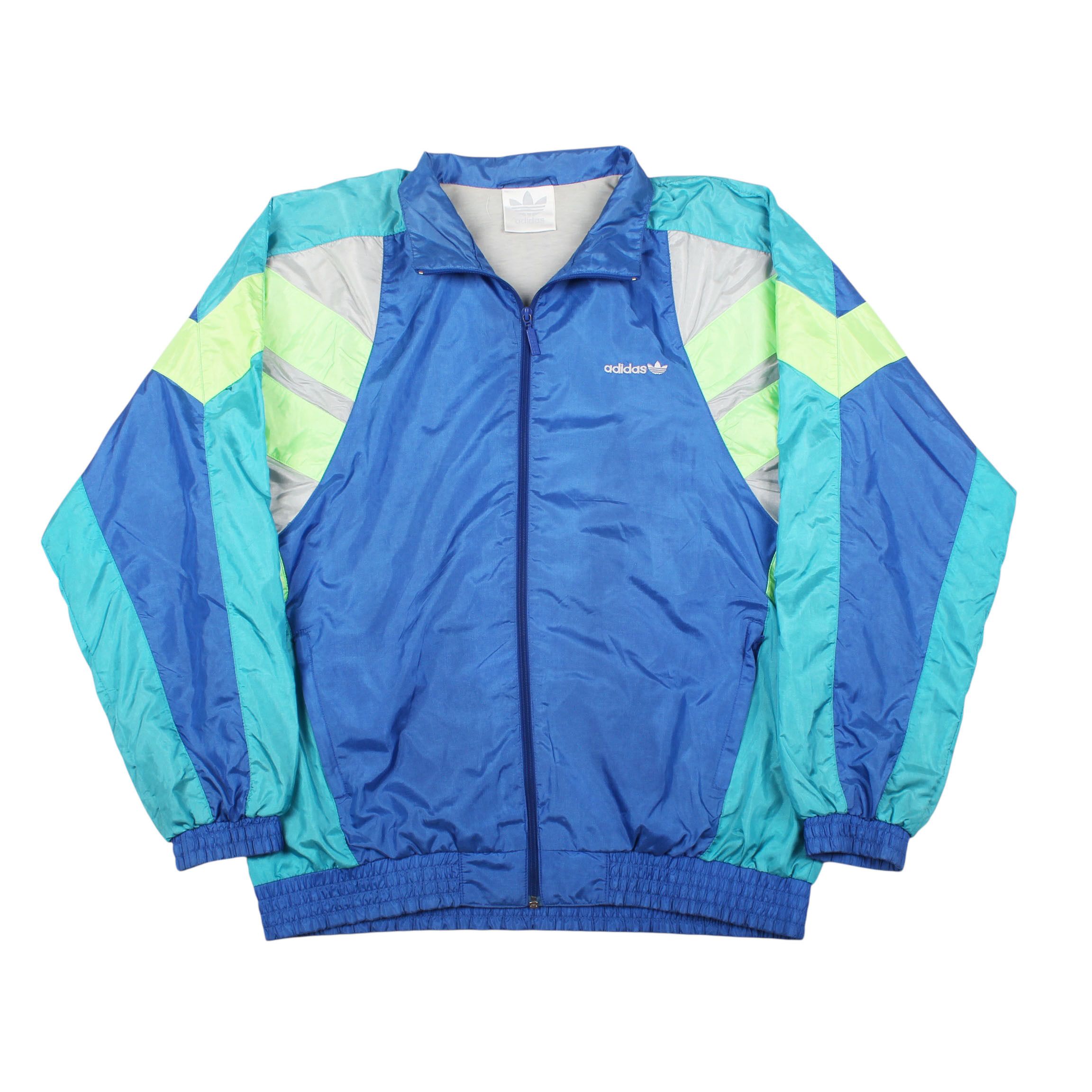 Adidas Vintage Adidas Windbreaker 90s Track Jacket Zip Up Retro Size US M / EU 48-50 / 2 - 2 Thumbnail
