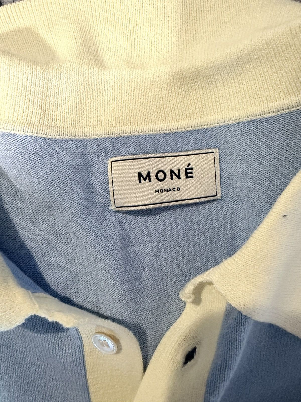 Other Mone Monte Carlo - EVENING KNIT SHIRT - AZUR Size US M / EU 48-50 / 2 - 3 Thumbnail