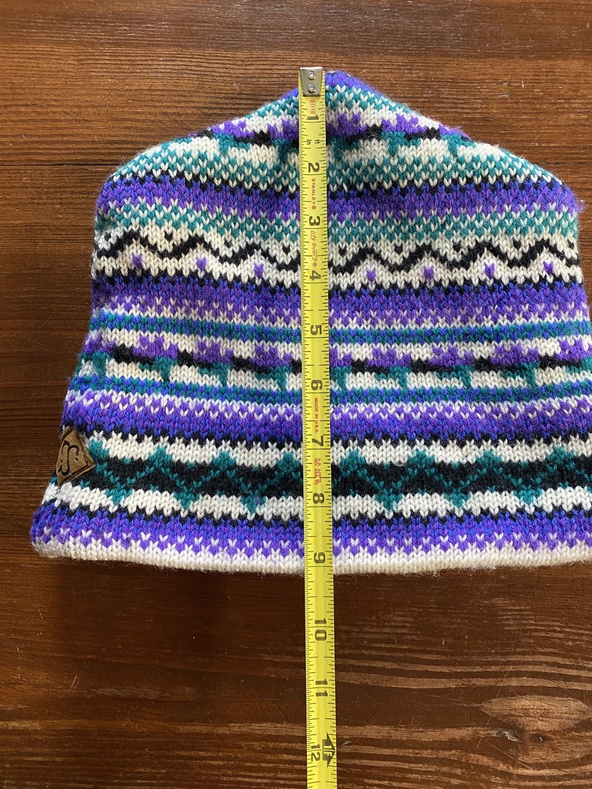 Vintage Vintage 80’s Merkley Headgear Wool Knit Striped Beanie Hat Size ONE SIZE - 16 Thumbnail