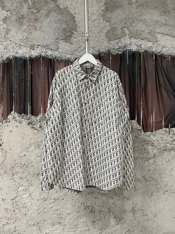 Dior Dior Multi-Color Cotton Long Sleeve Shirt 0089 Size US M / EU 48-50 / 2 - 1 Thumbnail