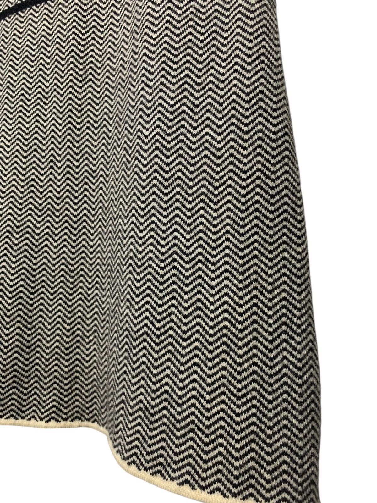 Gaultier Homme Objet L.Objet Shinichi Morimoto zig zag wool cashmere skirt Size 26" / US 2 / IT 38 - 2 Thumbnail