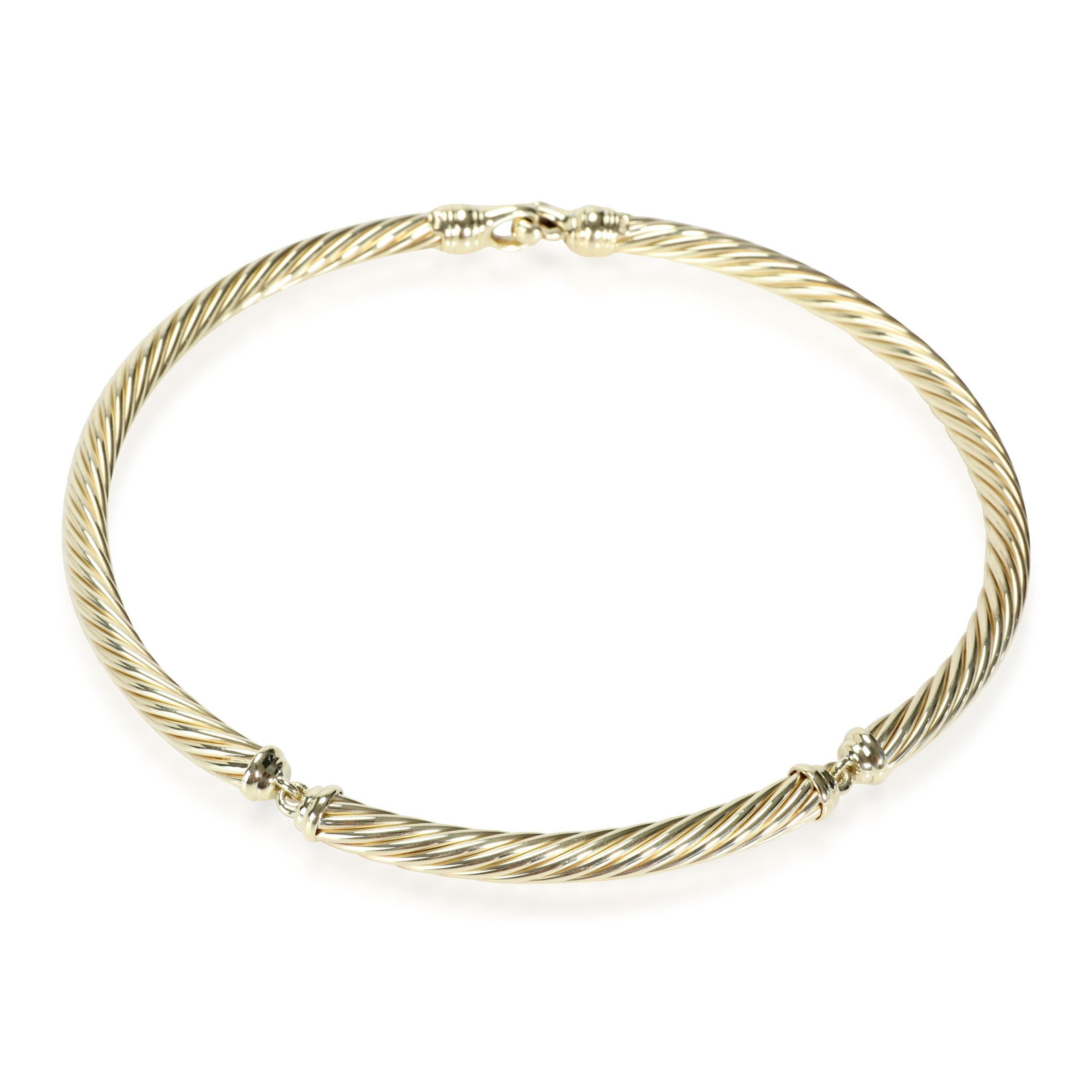 image of David Yurman Metro Choker Necklace In 14K Yellow Gold, Women's