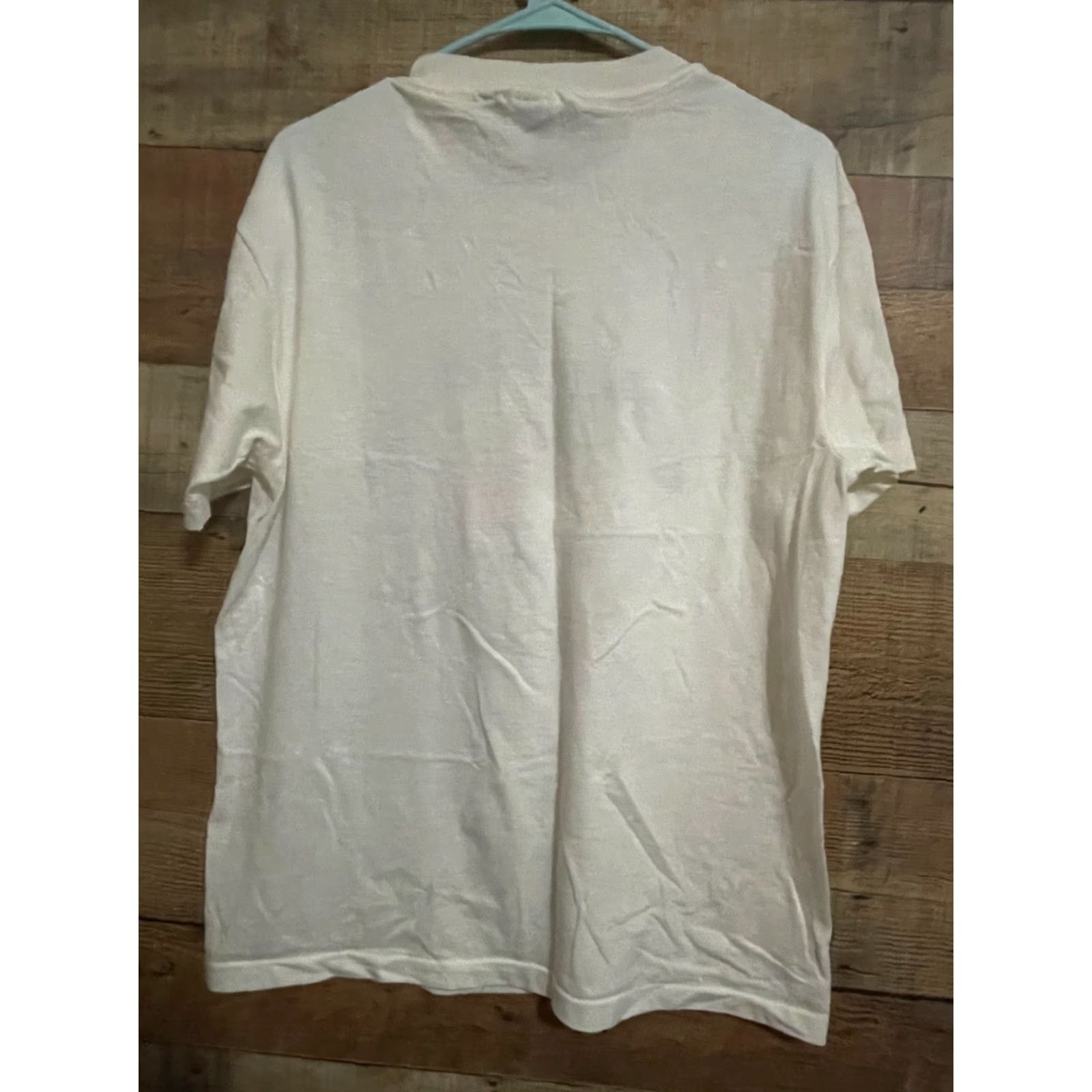 Hanes VINTAGE Hanes 50/50 T-Shirt Shirt Mens Medium White USA Made 50/50 Graphic Tee 90s USA Animals City Hipster Heavyweight Size US M / EU 48-50 / 2 - 3 Thumbnail