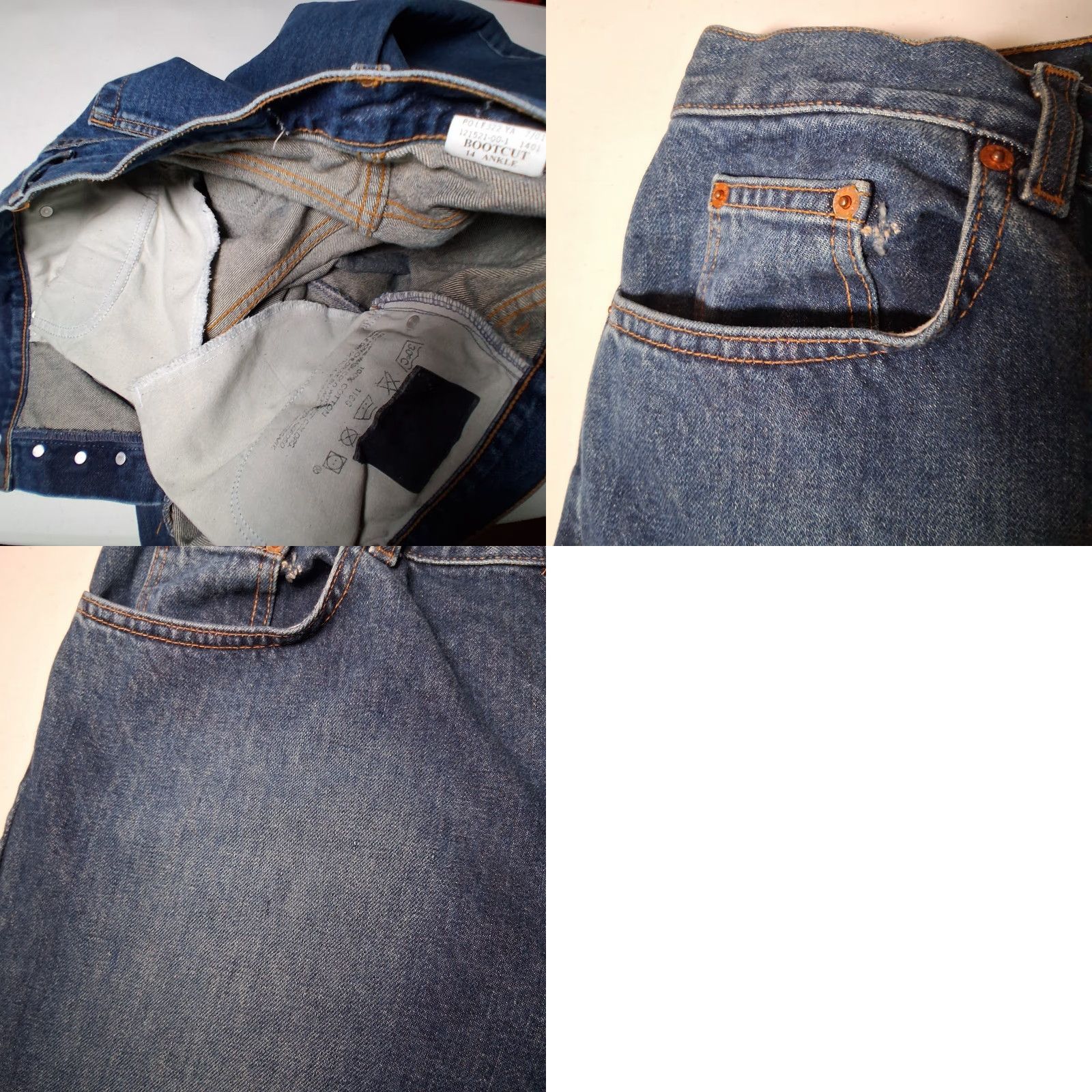 Gap VINTAGE Gap Jeans Women 14 Bootcut Ankle Button Fly Blue Denim Y2K 34" Waist 28" Inseam Womens Size 36" / US 14 / IT 50 - 9 Thumbnail